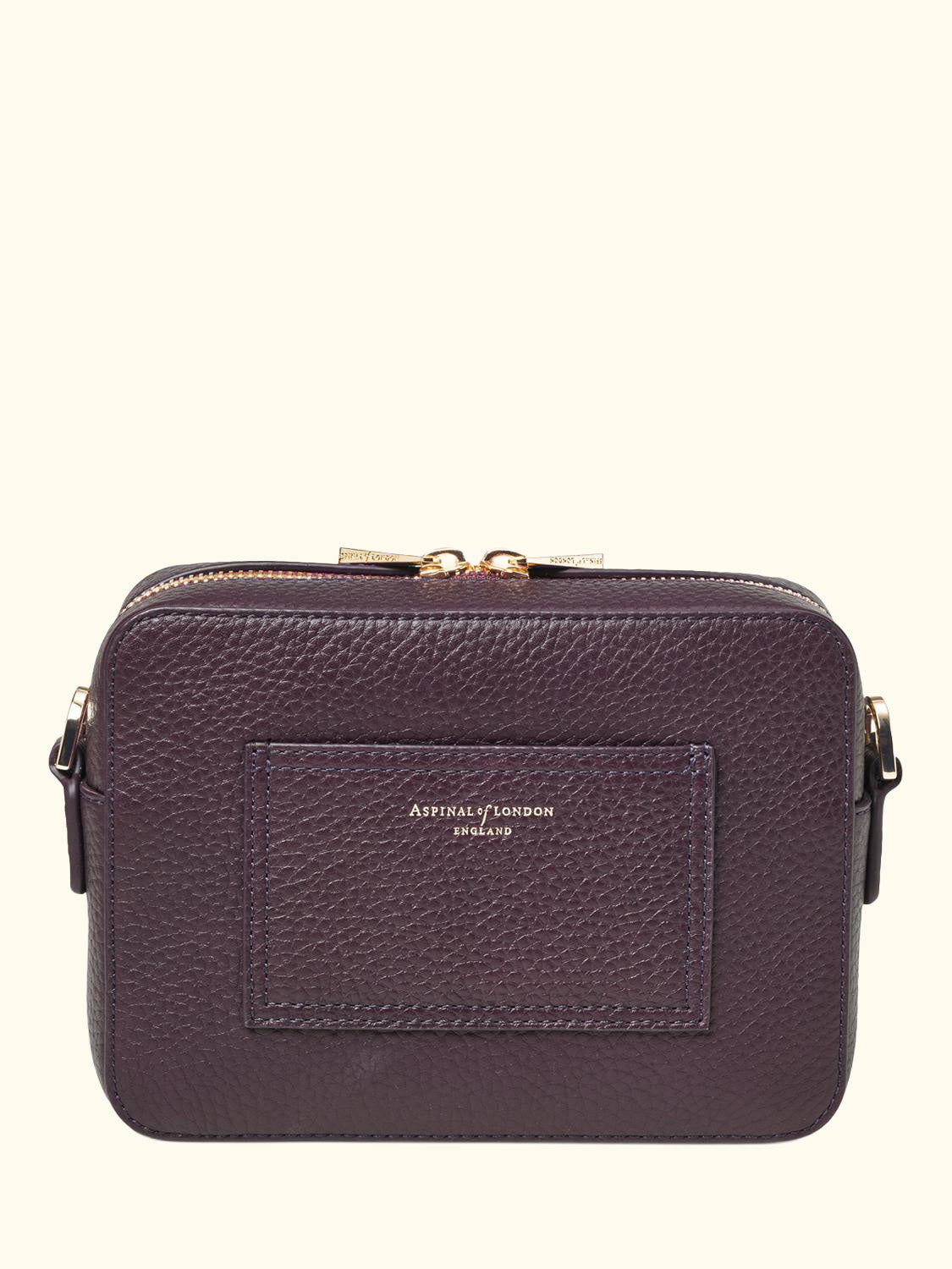 Leather Crossbody Camera Bag, Fig