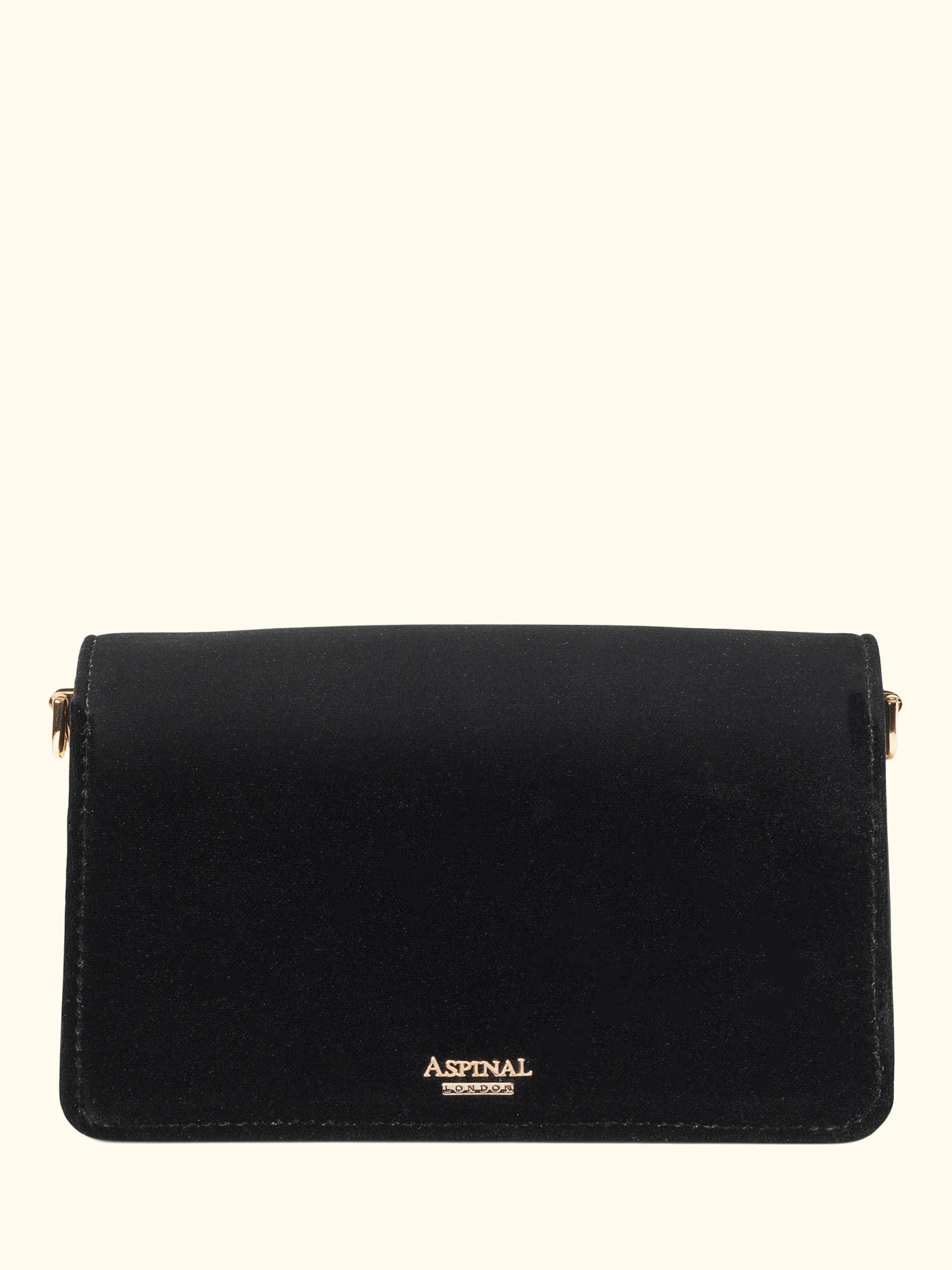 Eliza Velvet Clutch Bag, Black