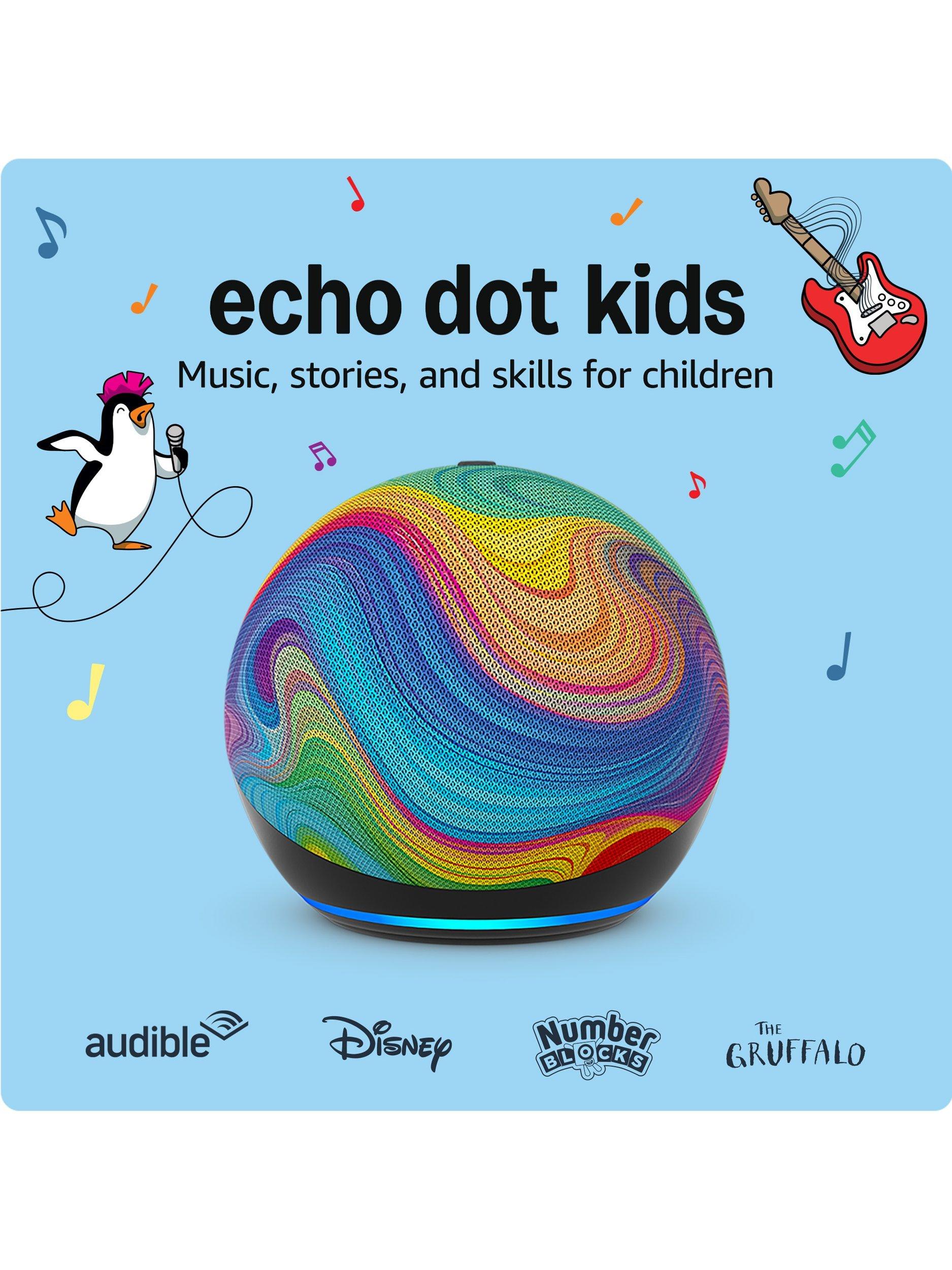 Echo Dot Kids Smart Speaker with Alexa Voice Recognition & Parental Controls, 5th Generation
