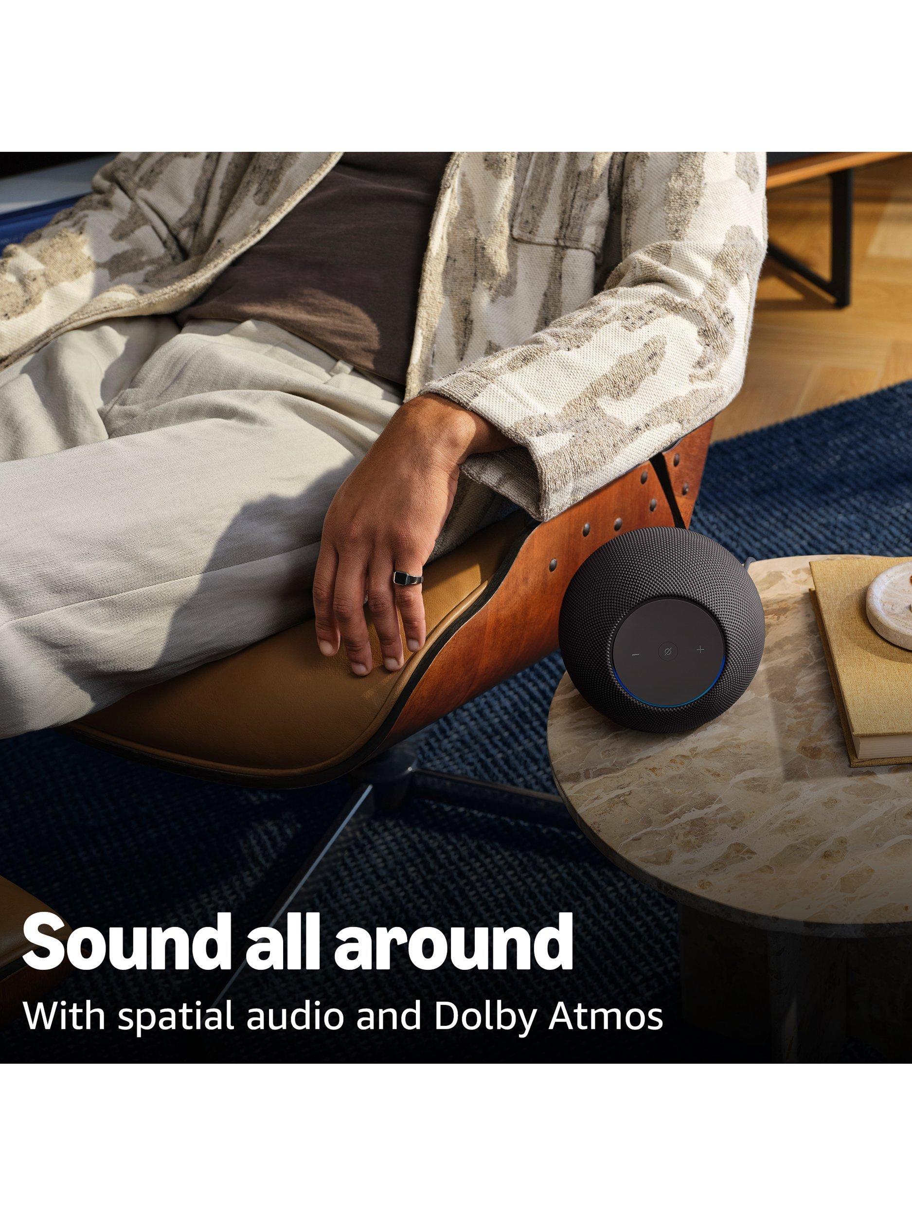 Echo Studio (2025) Smart Speaker with Alexa Voice Recognition & Control, Spatial Audio, Dolby Atmos & Built-in Smart Home Hub, Graphite
