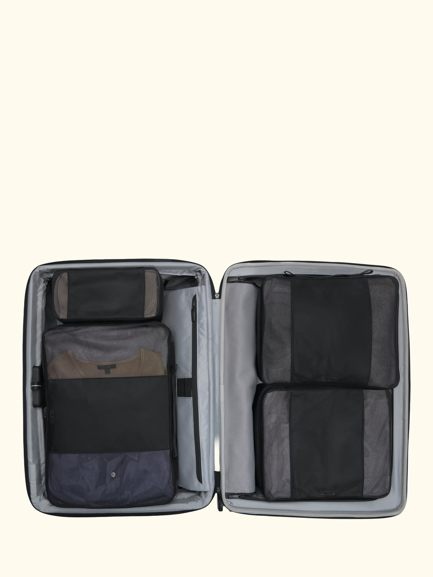 Medium Dual Access Expandable 4-Wheel Suitcase, 132L, Black