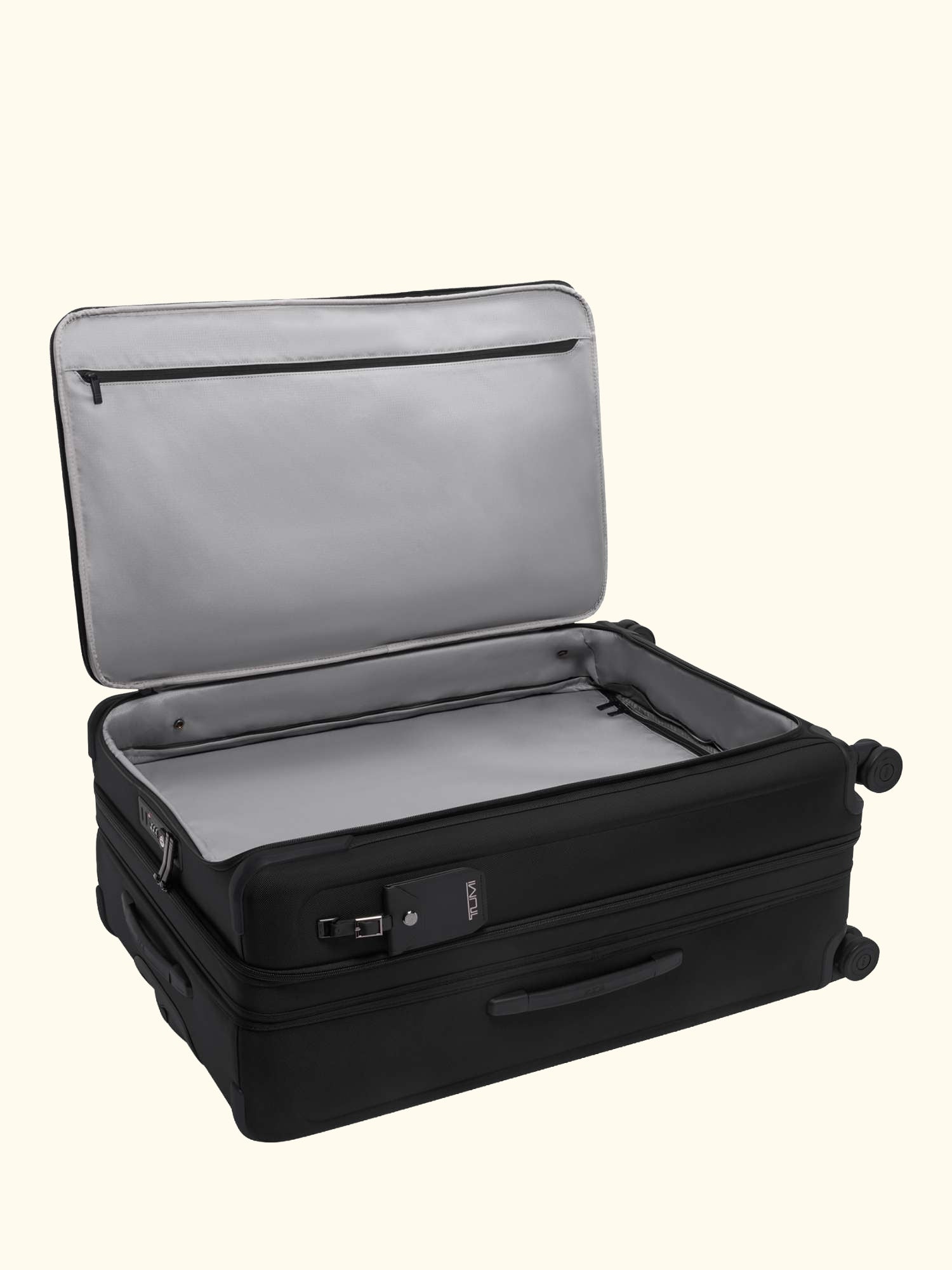 Alpha X-Large 78cm Dual Access Expandable Checked Suitcase, 189L, Black