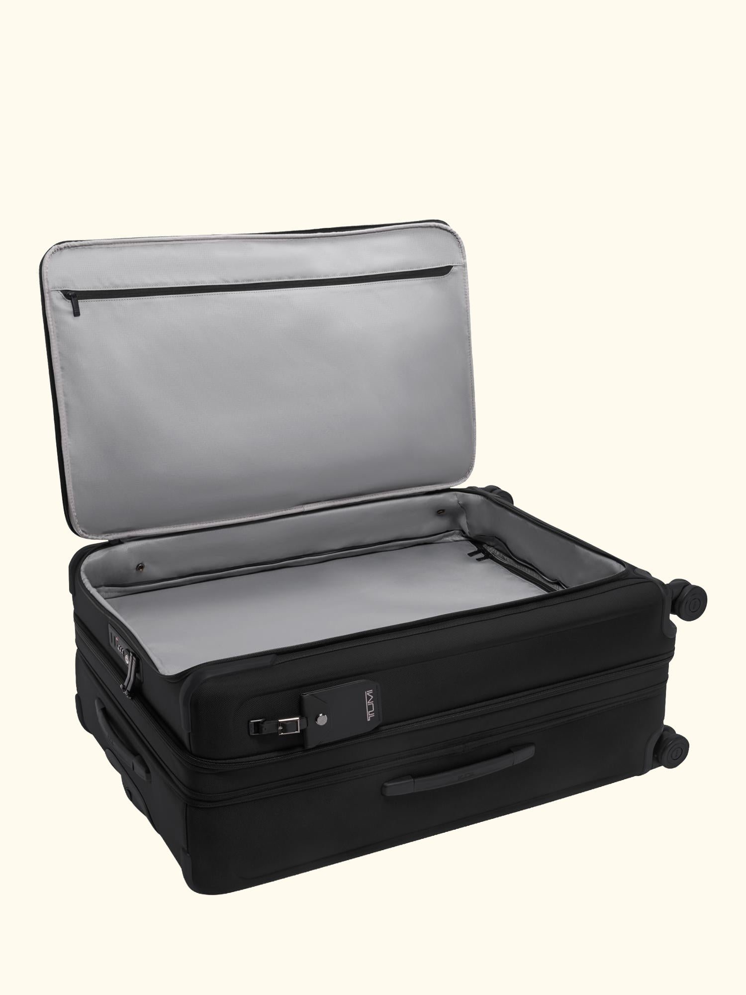 Alpha X-Large 78cm Dual Access Expandable Checked Suitcase, 189L, Black