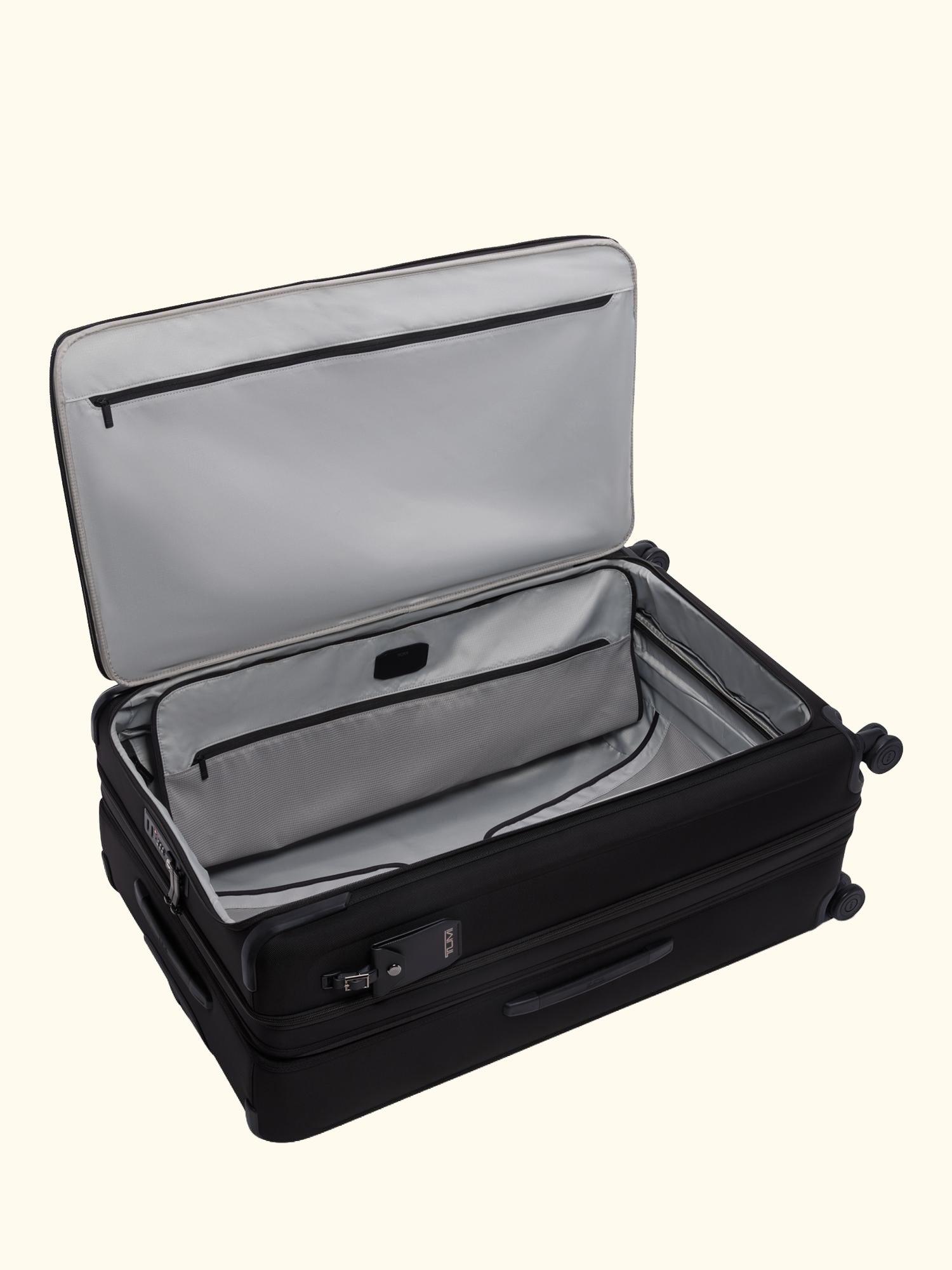 Alpha 4 Dual Access XXL Double Wheel Suitcase, 204L, Black