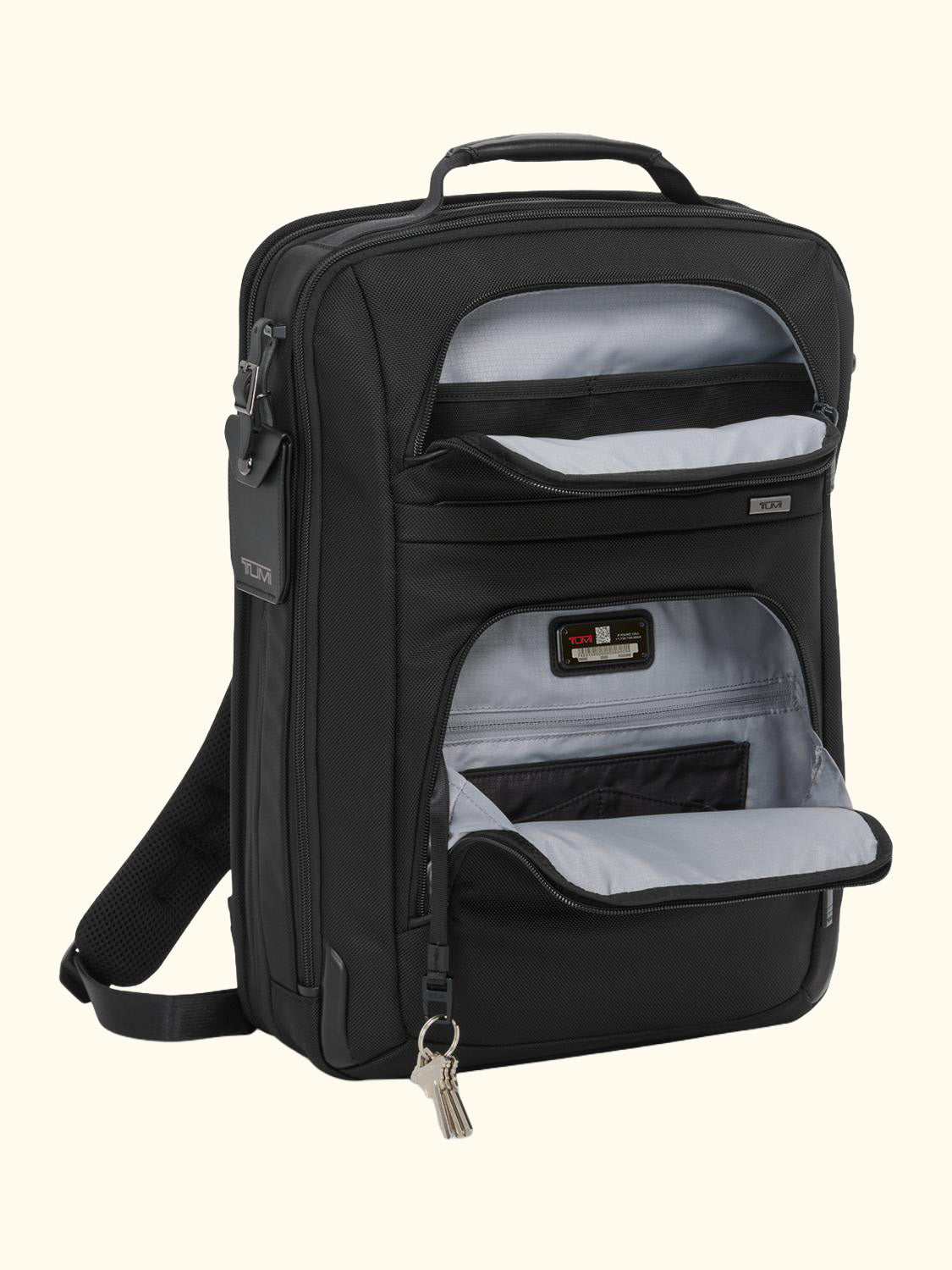 Alpha Large 17" Expandable Backpack, 39.65L Black