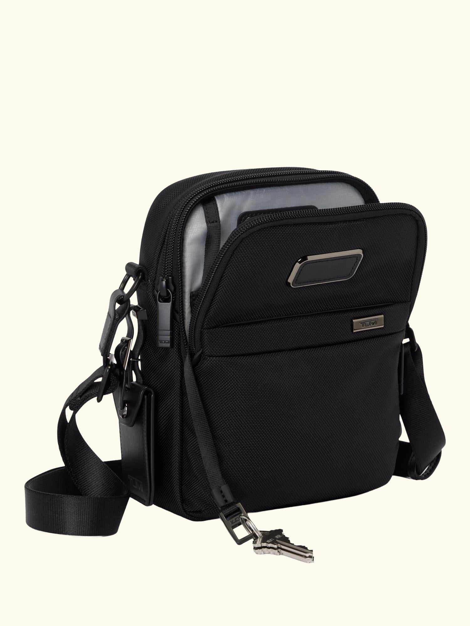 Alpha Small Crossbody Bag, 8L, Black