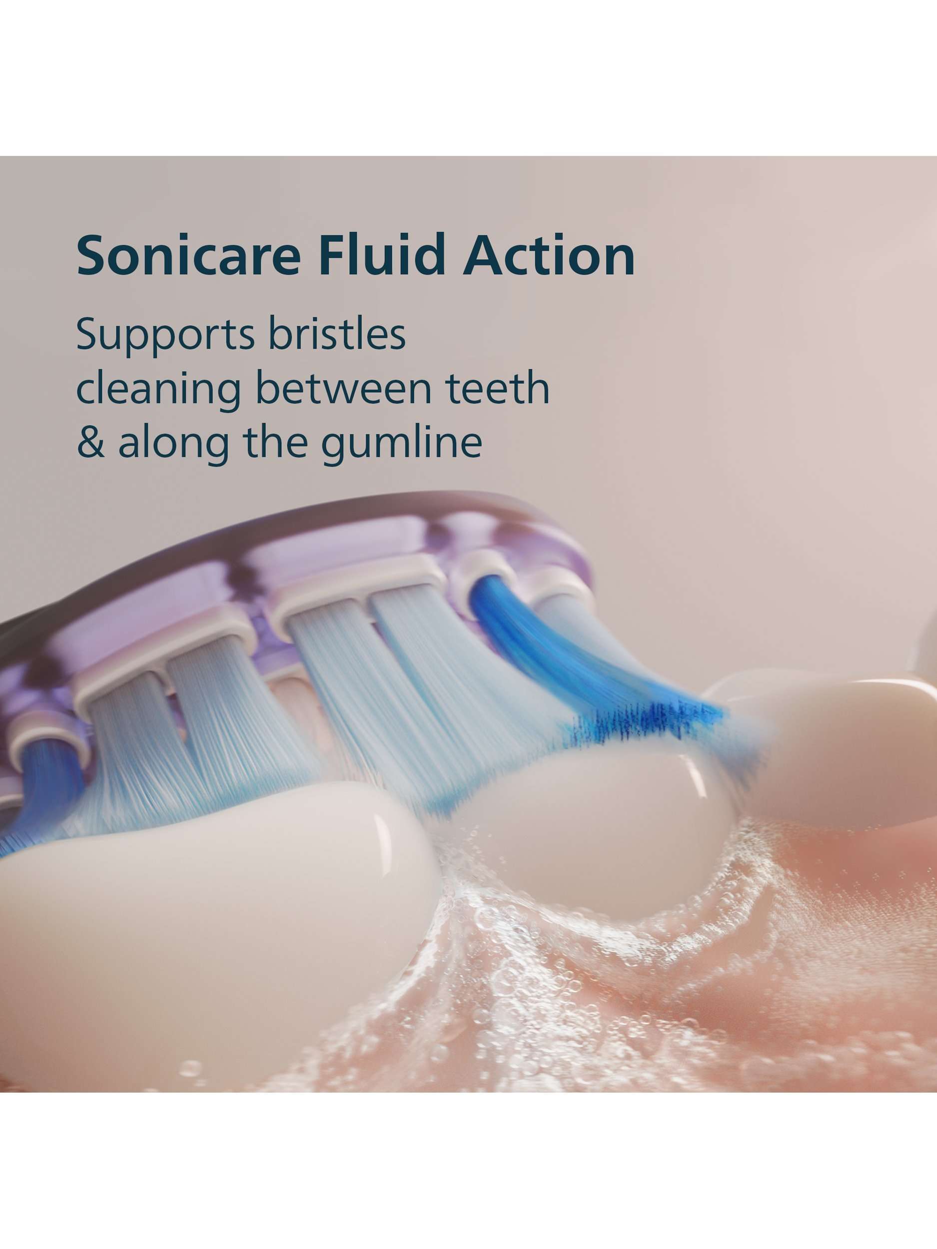 Sonicare 7100 Series HX7423/08d Electric Toothbrush with 4 Replacement Brush Heads, Navy