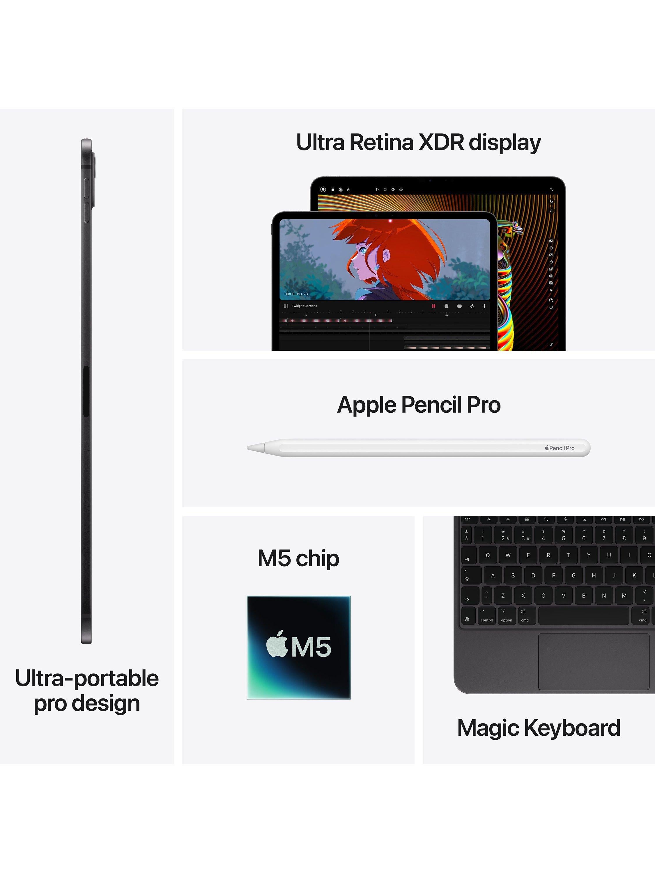 2025 Apple iPad Pro 11", M5 Processor, iPadOS, Wi-Fi, 256GB