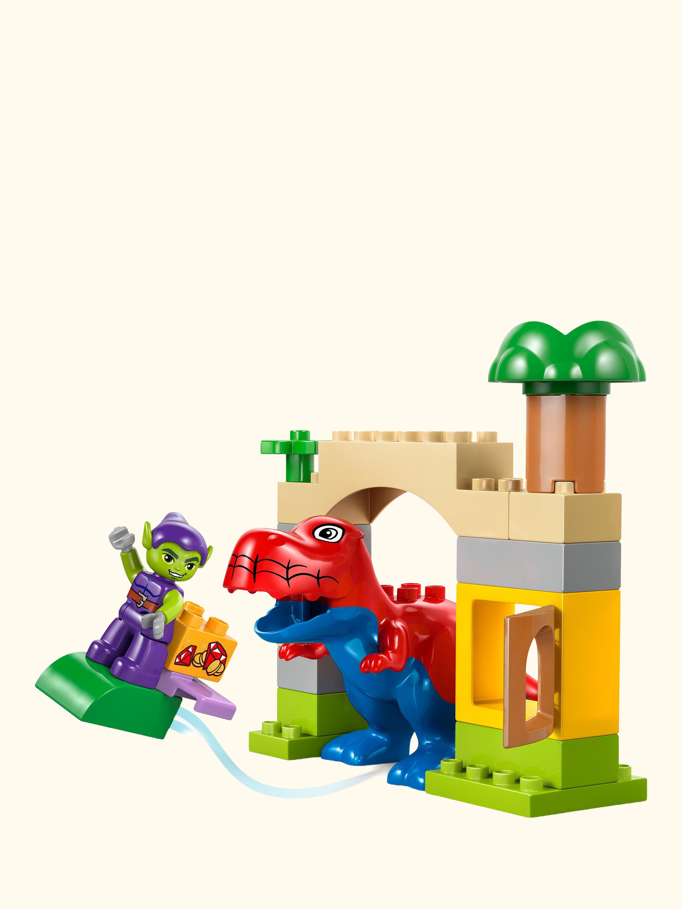 DUPLO 10463 Marvel Dinosaur Spidey-Rex vs. Green Goblin Super Hero Building Toy