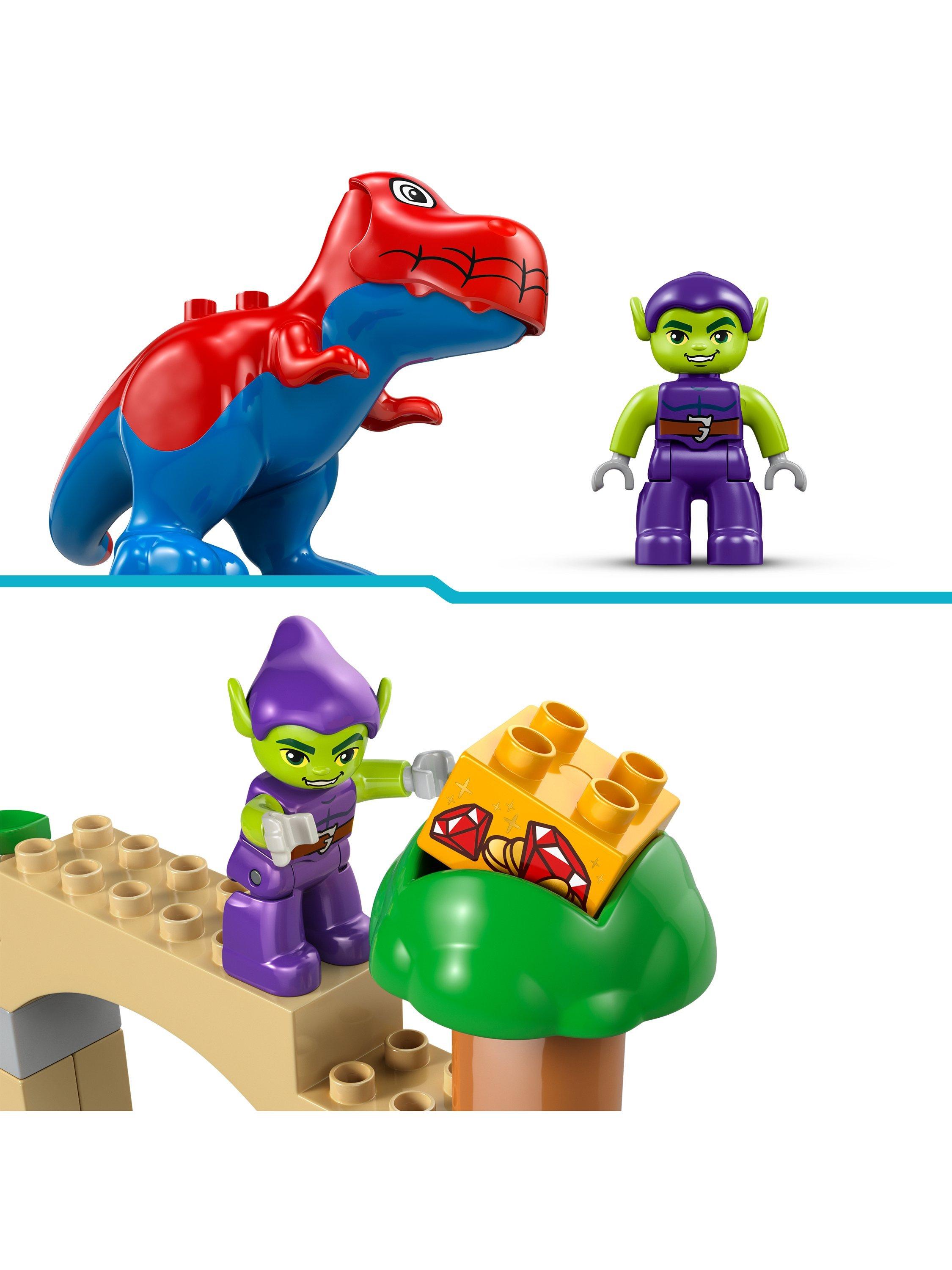 DUPLO 10463 Marvel Dinosaur Spidey-Rex vs. Green Goblin Super Hero Building Toy