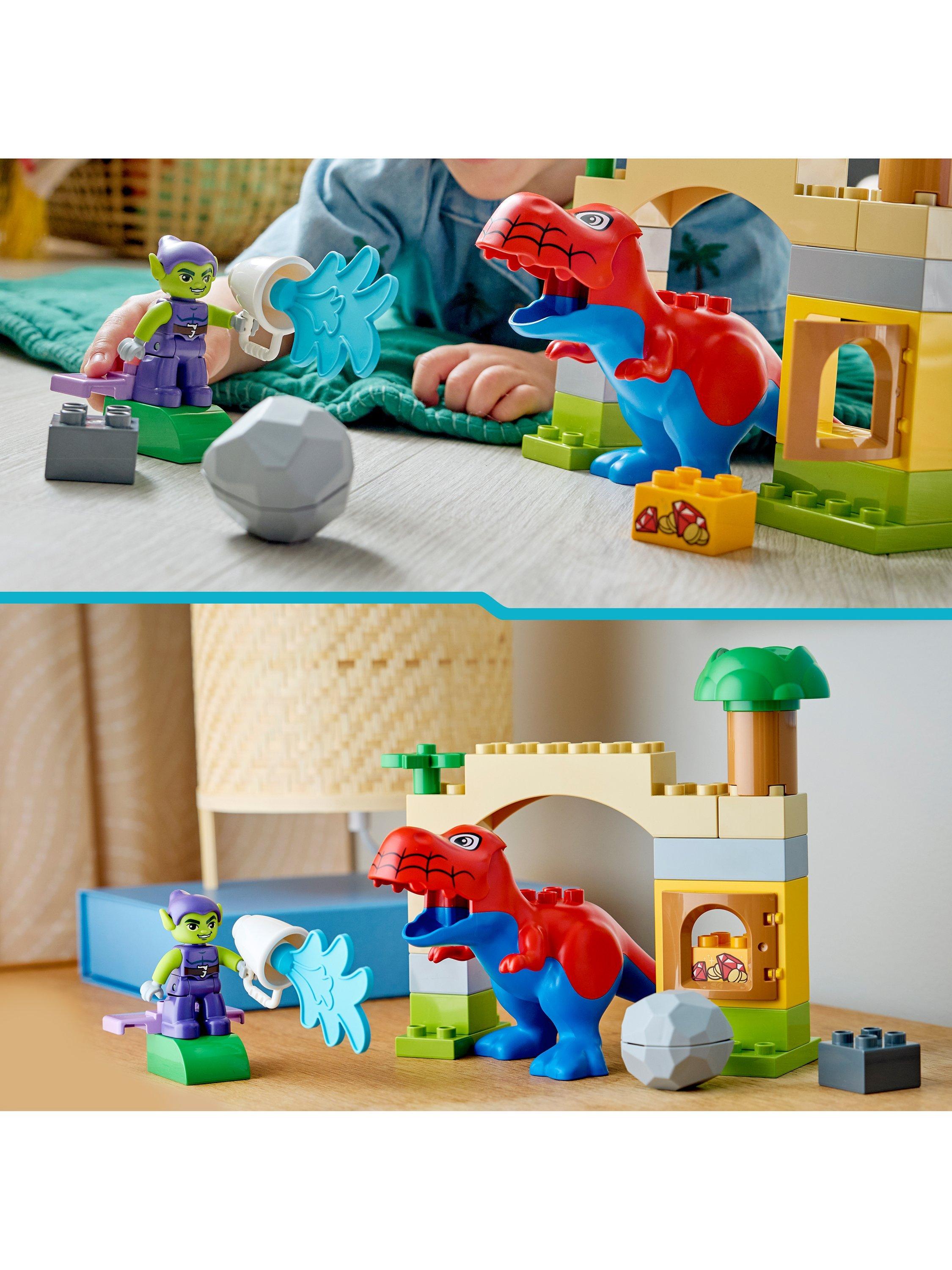 DUPLO 10463 Marvel Dinosaur Spidey-Rex vs. Green Goblin Super Hero Building Toy