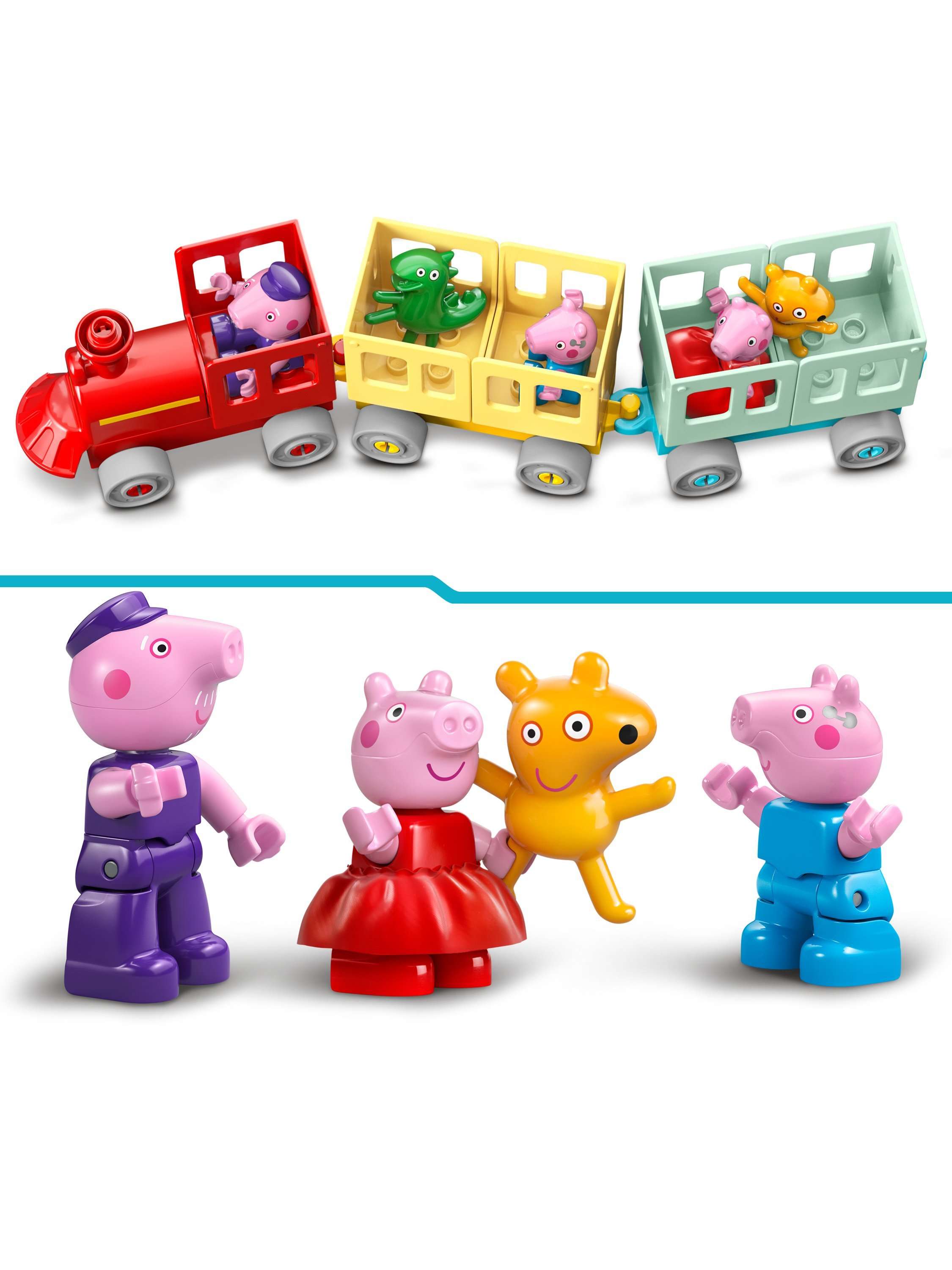 DUPLO 10466 Peppa Pig Train Ride with Grandpa Pig Building Toy