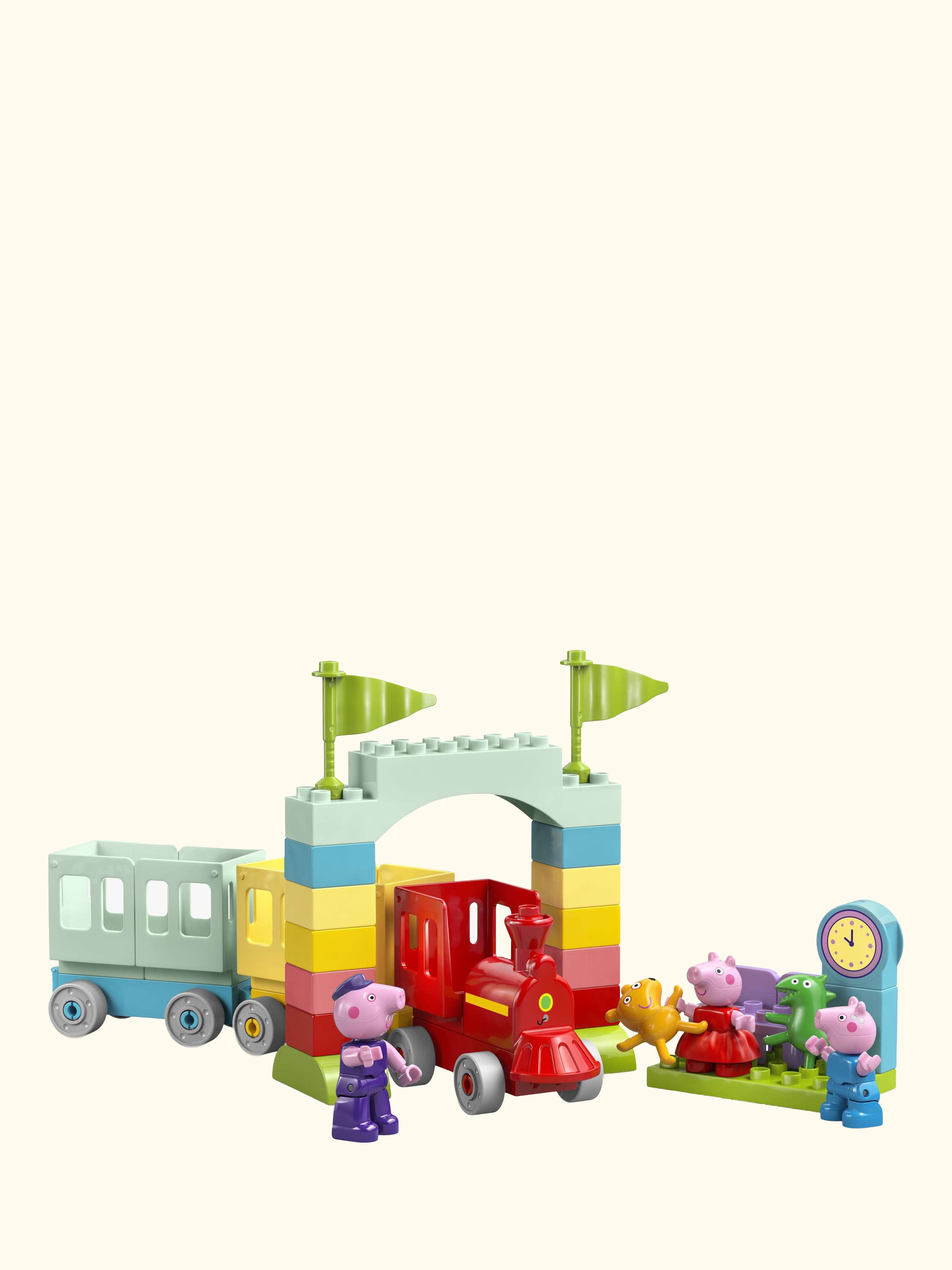 DUPLO 10466 Peppa Pig Train Ride with Grandpa Pig Building Toy