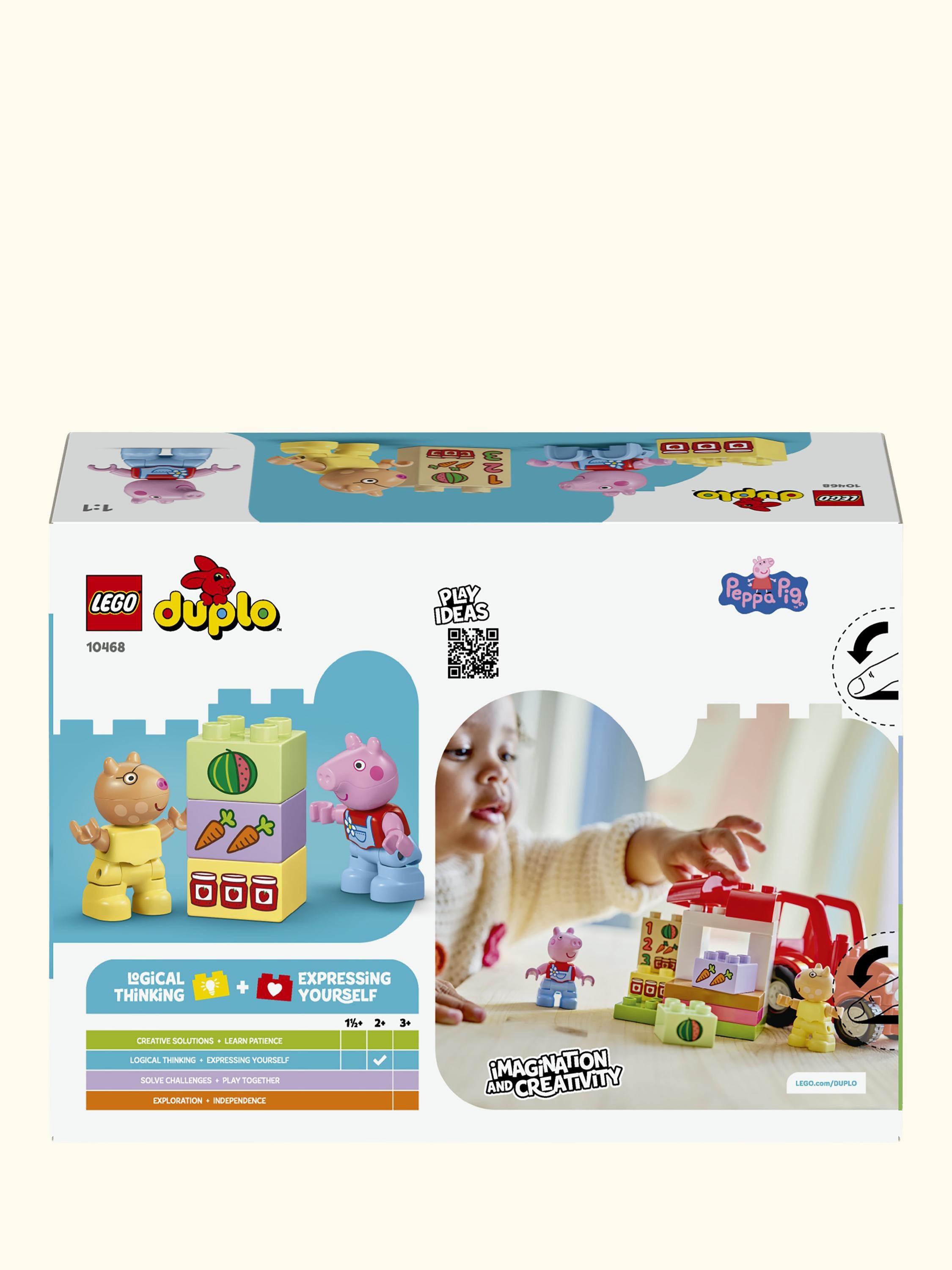 DUPLO 10468 Peppa Pig Tractor & Market Building Toy