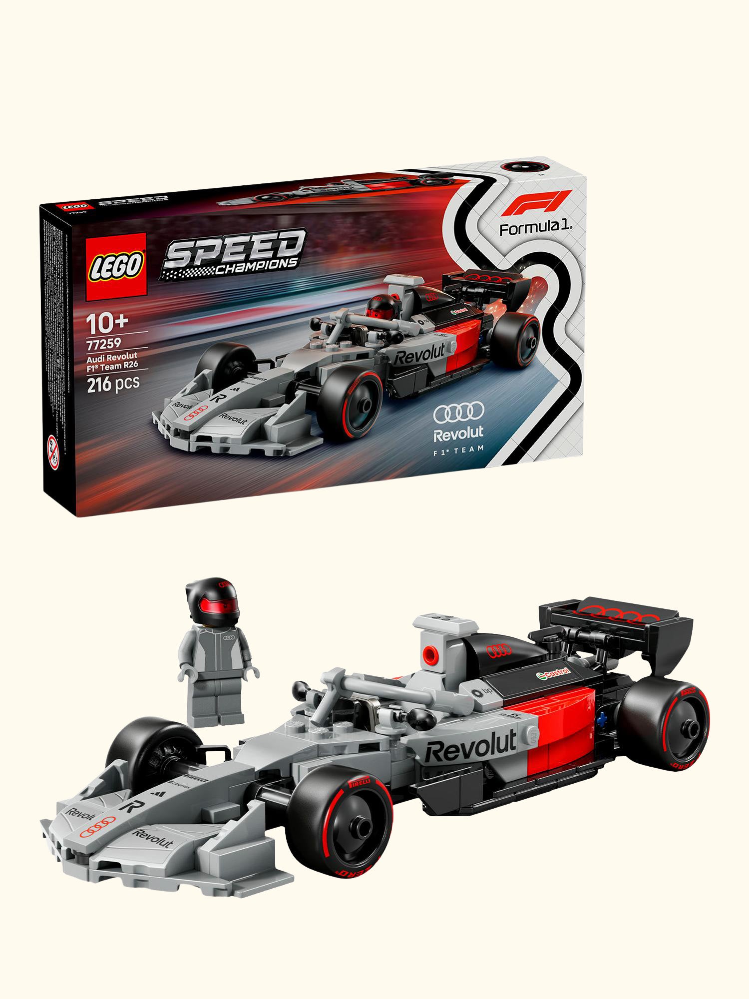 Speed Champions 77259 Audi Revolut F1 Team R26 Race Car Toy