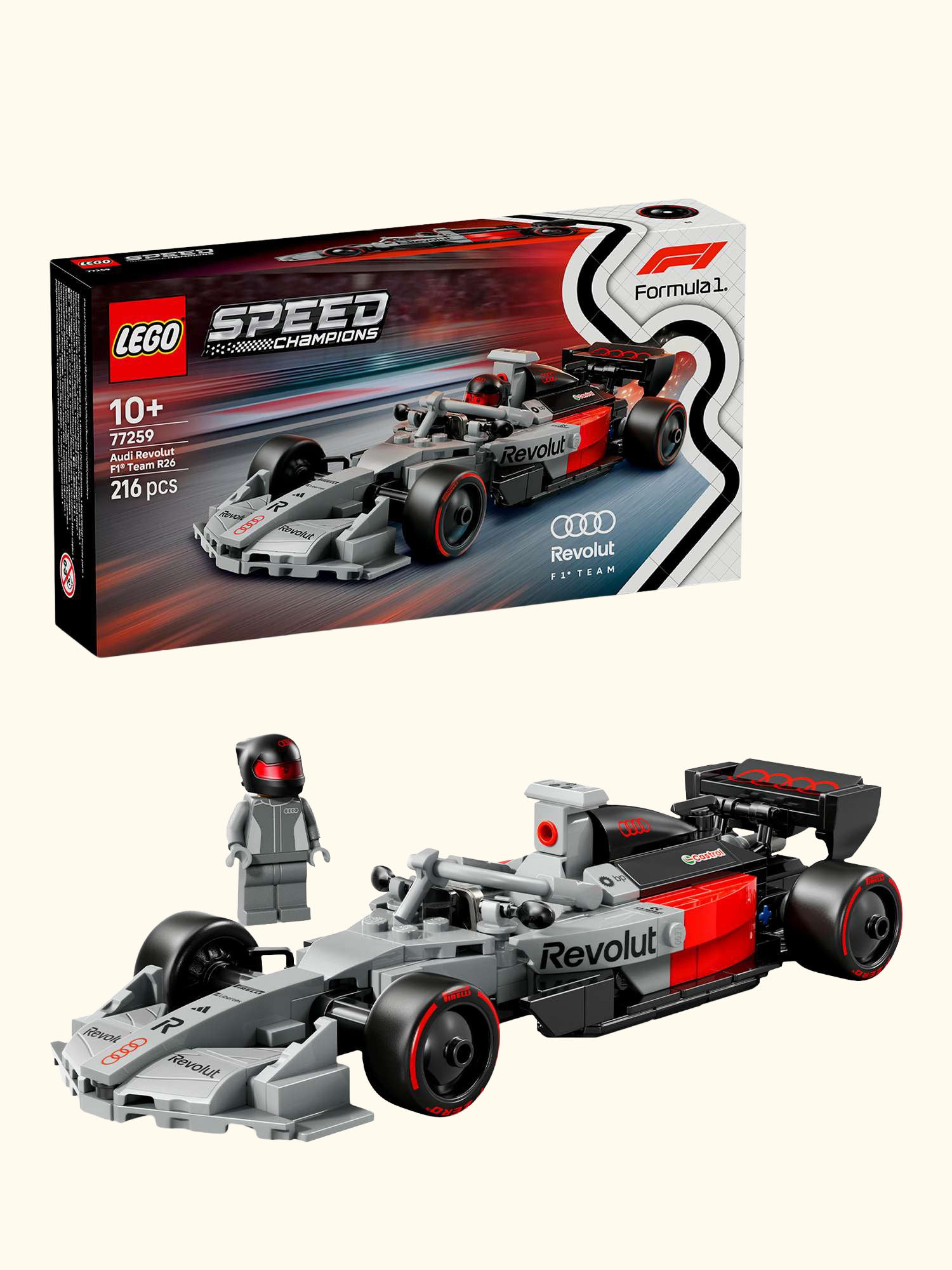 Speed Champions 77259 Audi Revolut F1 Team R26 Race Car Toy