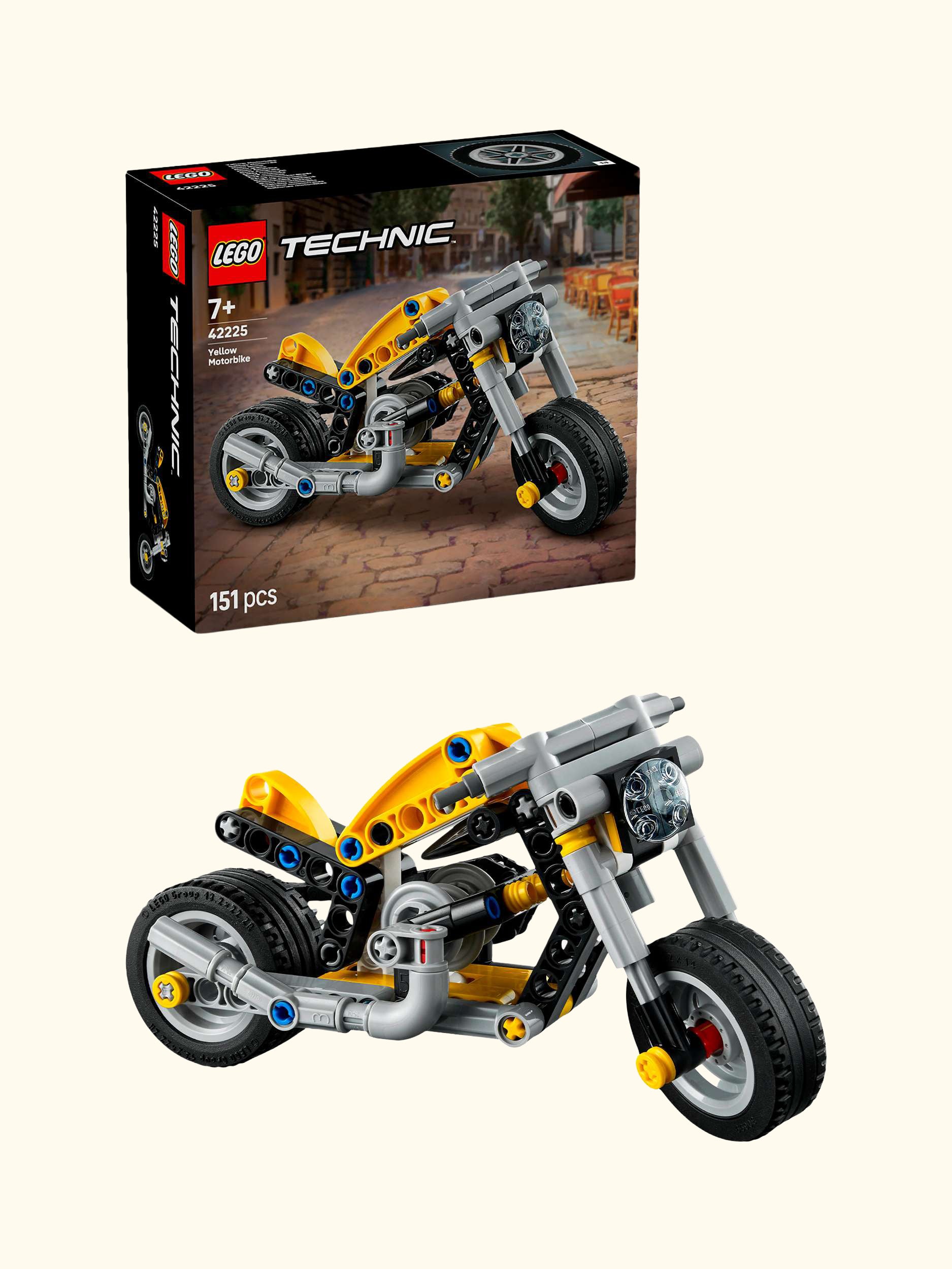 Technic 42225 Yellow Motorbike Toy
