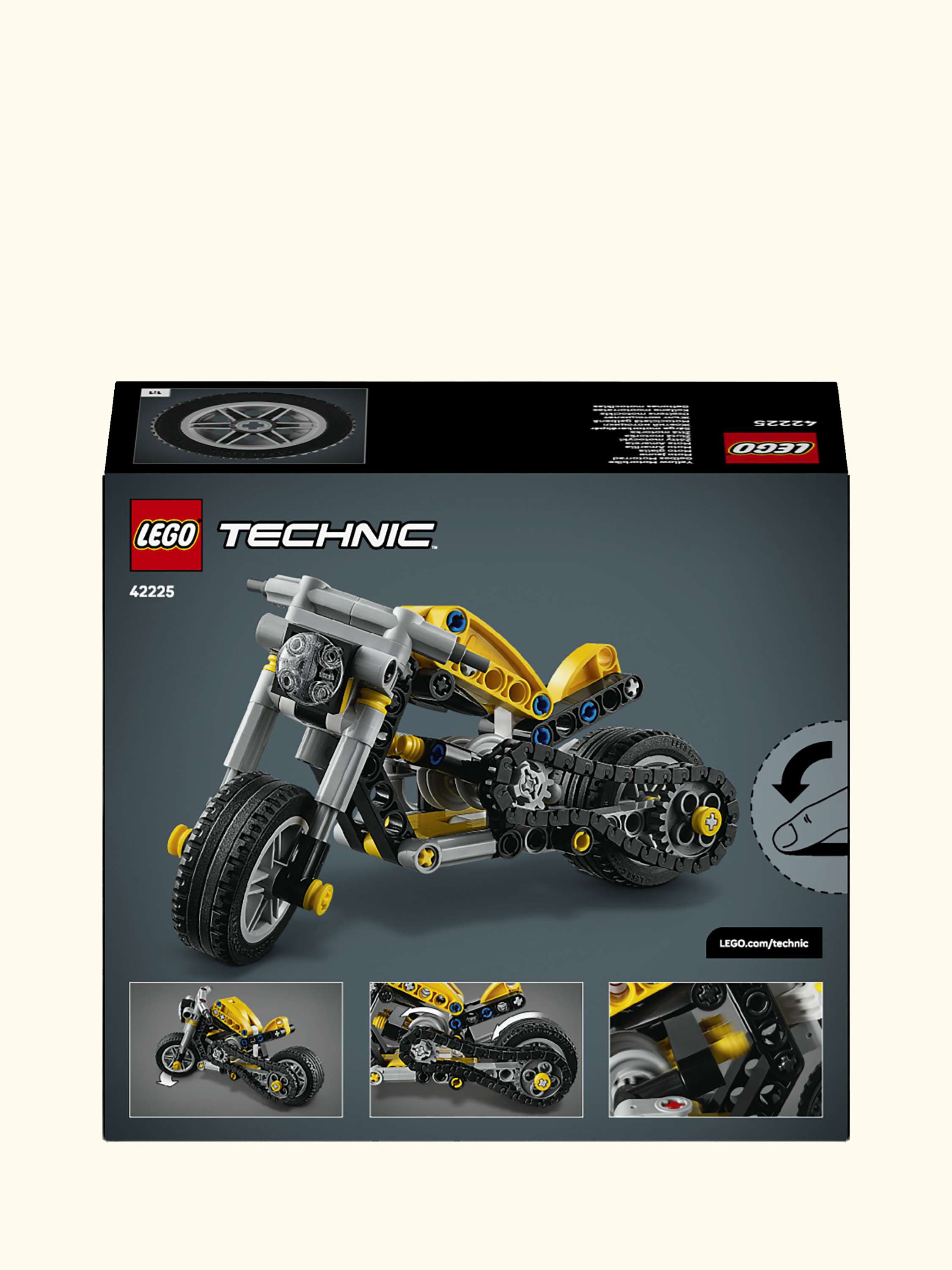 Technic 42225 Yellow Motorbike Toy