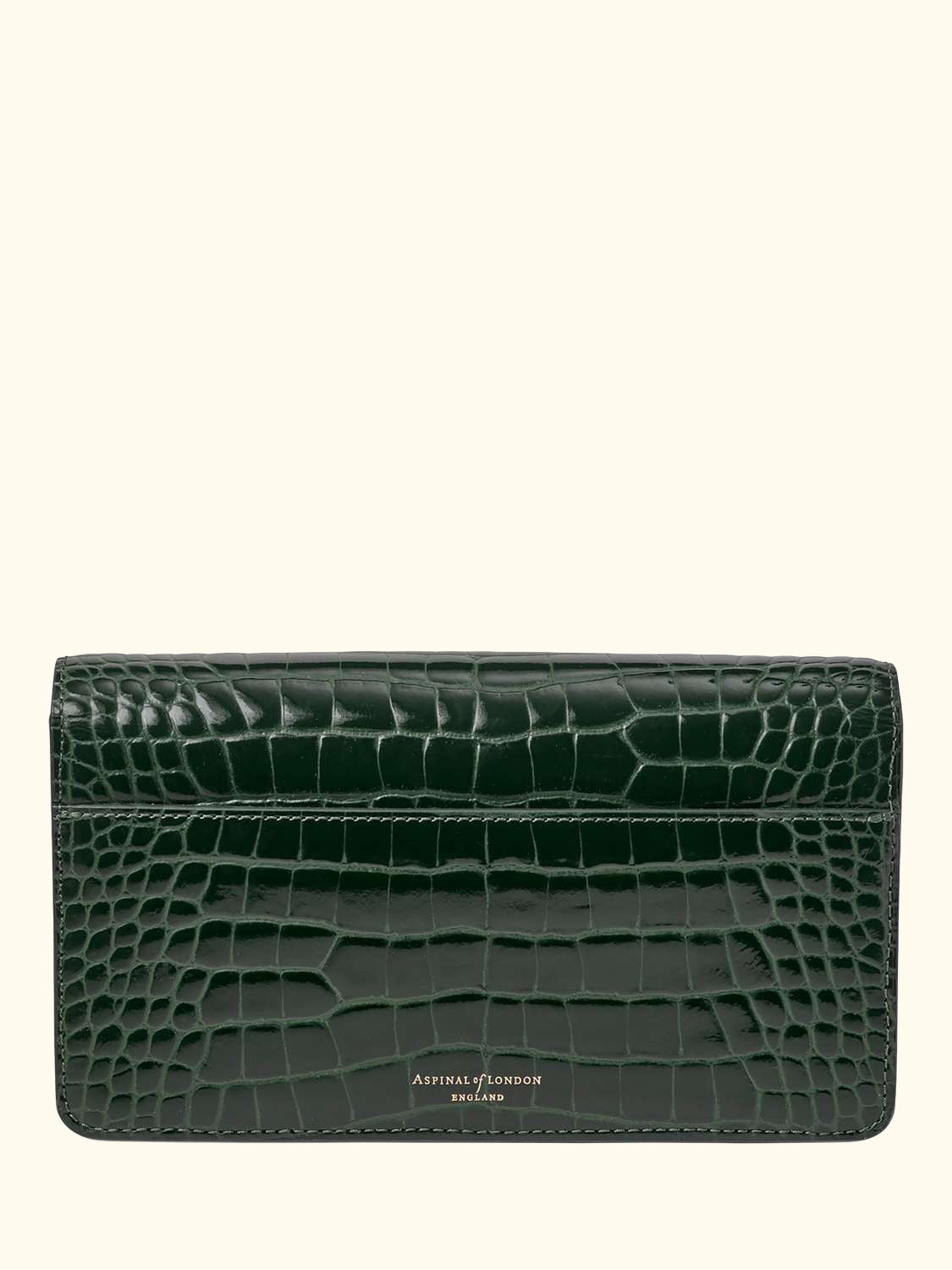 Mayfair Leather Clutch Bag, Evergreen