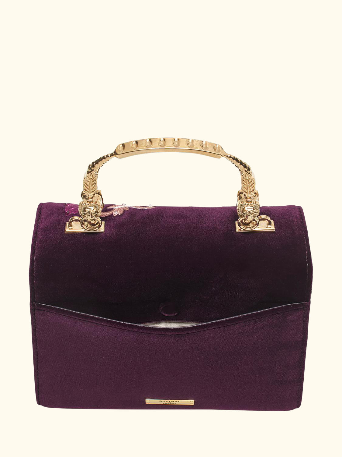 Mayfair Velvet Silk Embroidered Cross Body Bag, Cassis