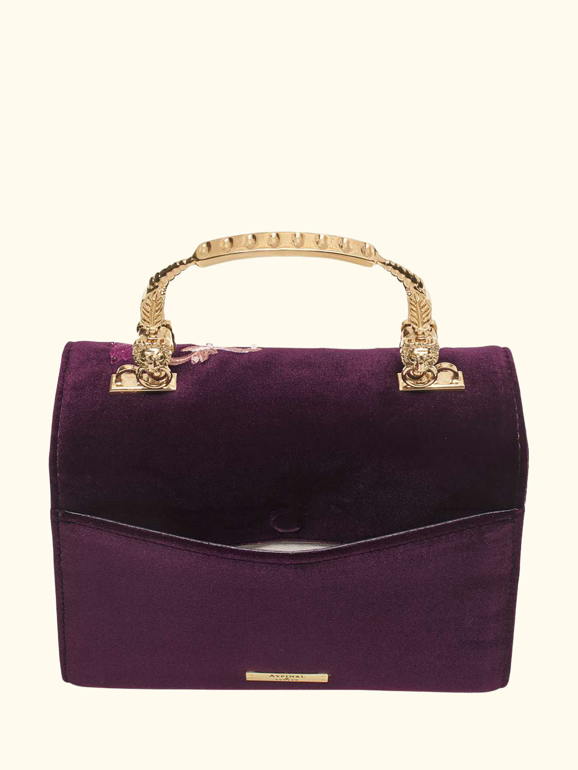 Mayfair Velvet Silk Embroidered Cross Body Bag, Cassis