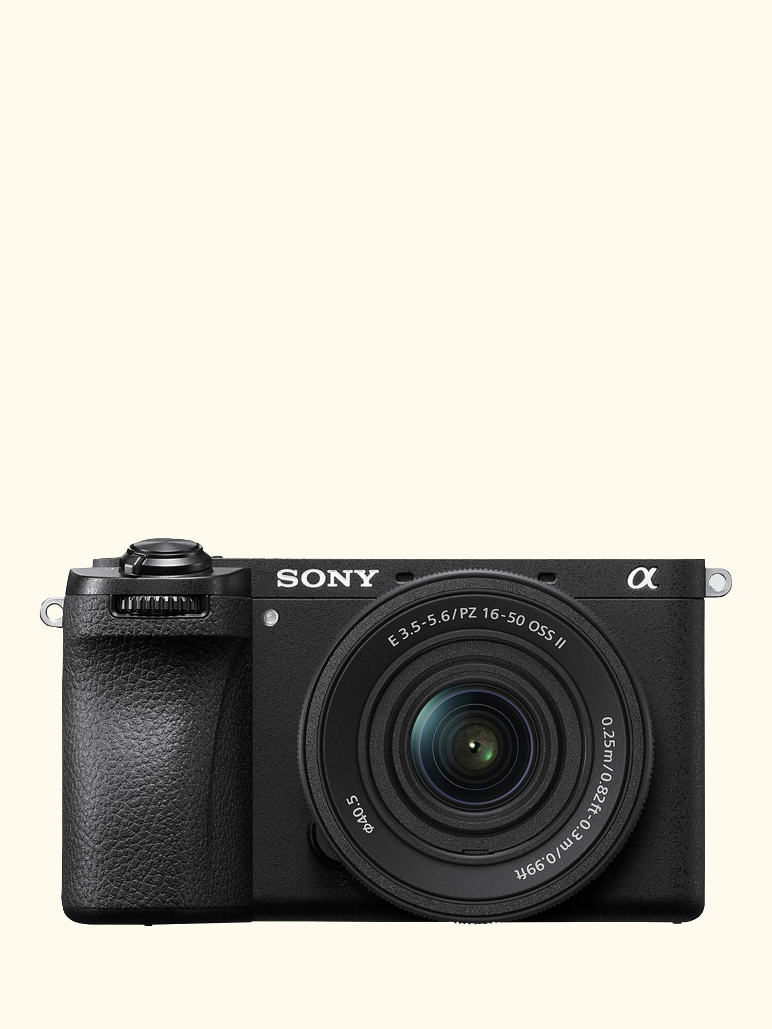 A6700 Compact System Camera with 16-50mm Power Zoom Lens, 4K Ultra HD, 26MP, OLED Viewfinder, Wi-Fi, Bluetooth, 3" Vari-Angle Touch Screen, Black