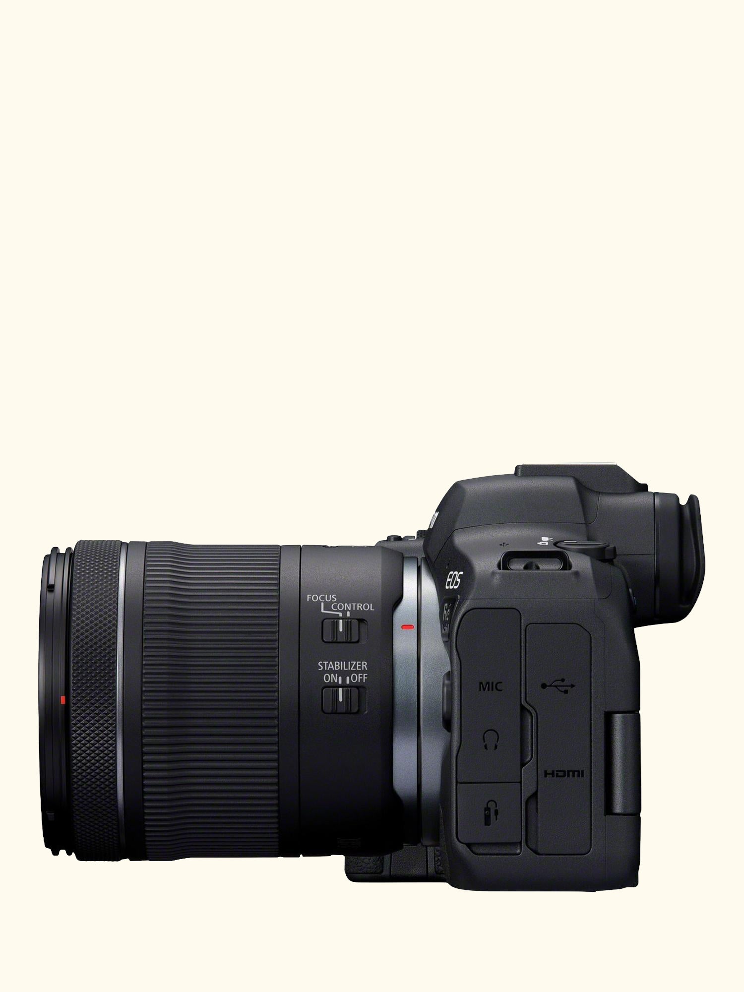 EOS R6 Mark II Compact System Camera with RF 24-105mm IS STM Lens, 6K/4K Ultra HD, 24.2MP, Wi-Fi, Bluetooth, OLED EVF, 3" Vari-Angle Touch Screen, Black