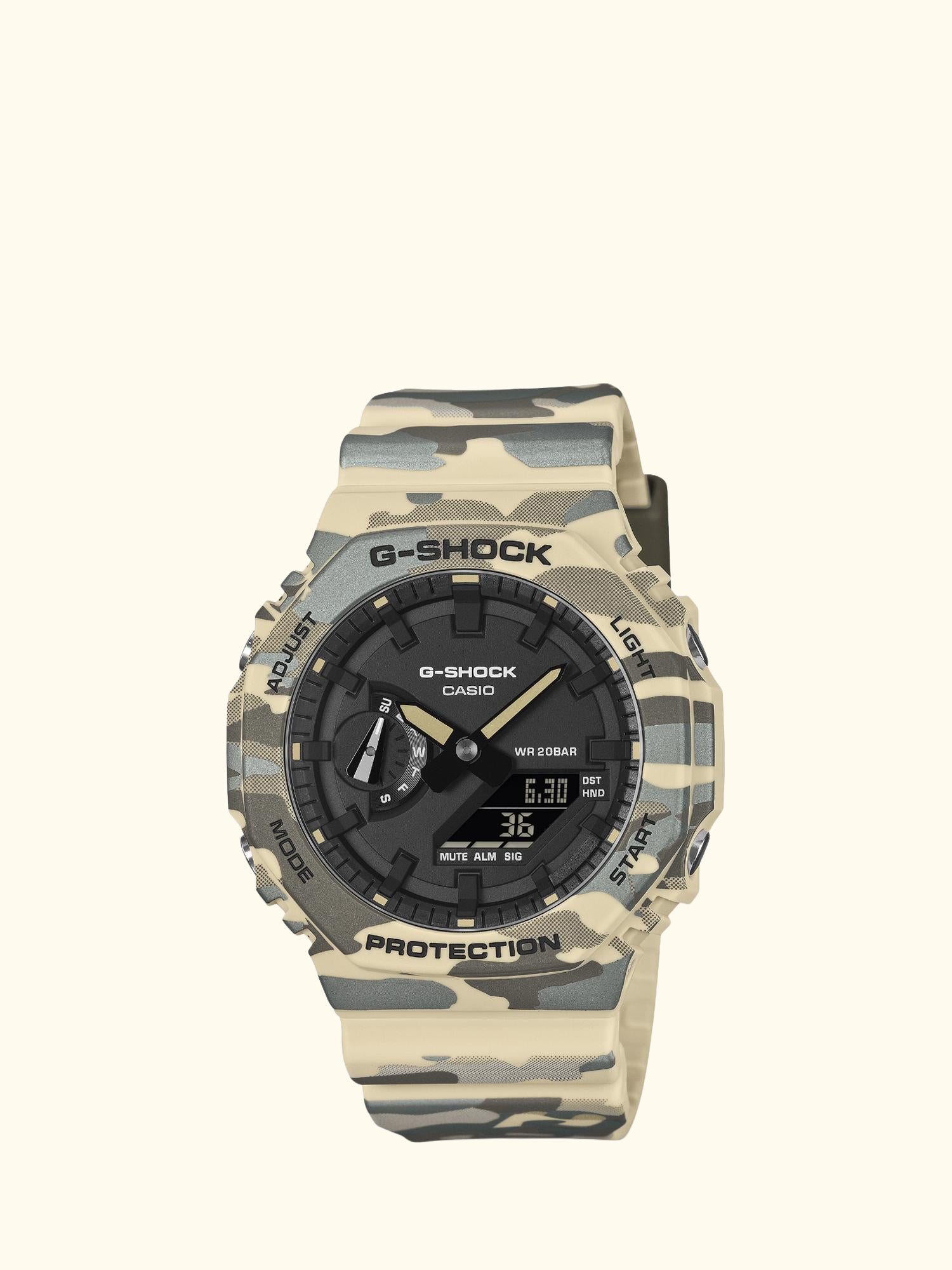 GA-2100CM-5AER Men's G-SHOCK 2100 Watch, Camo