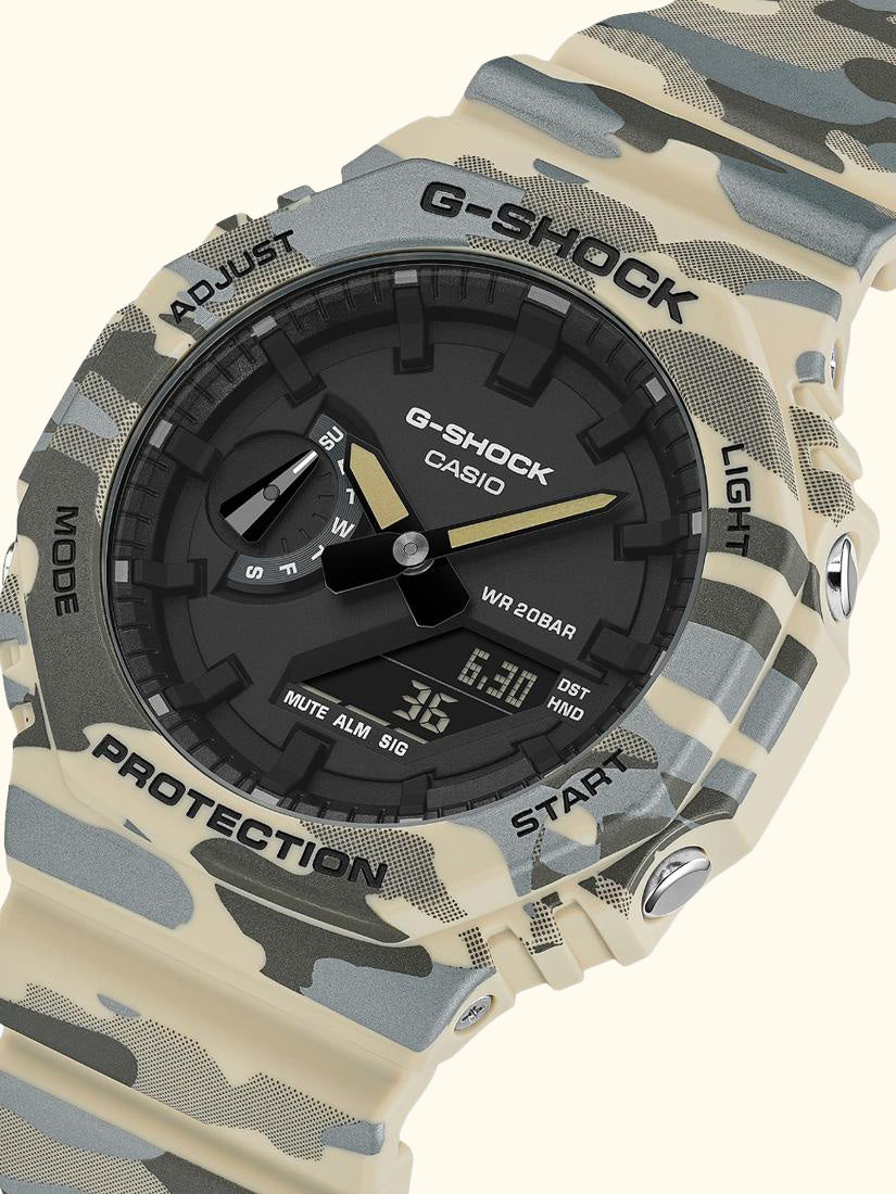 GA-2100CM-5AER Men's G-SHOCK 2100 Watch, Camo