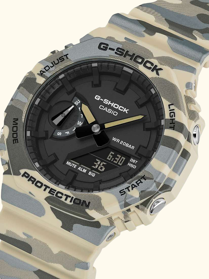 GA-2100CM-5AER Men's G-SHOCK 2100 Watch, Camo
