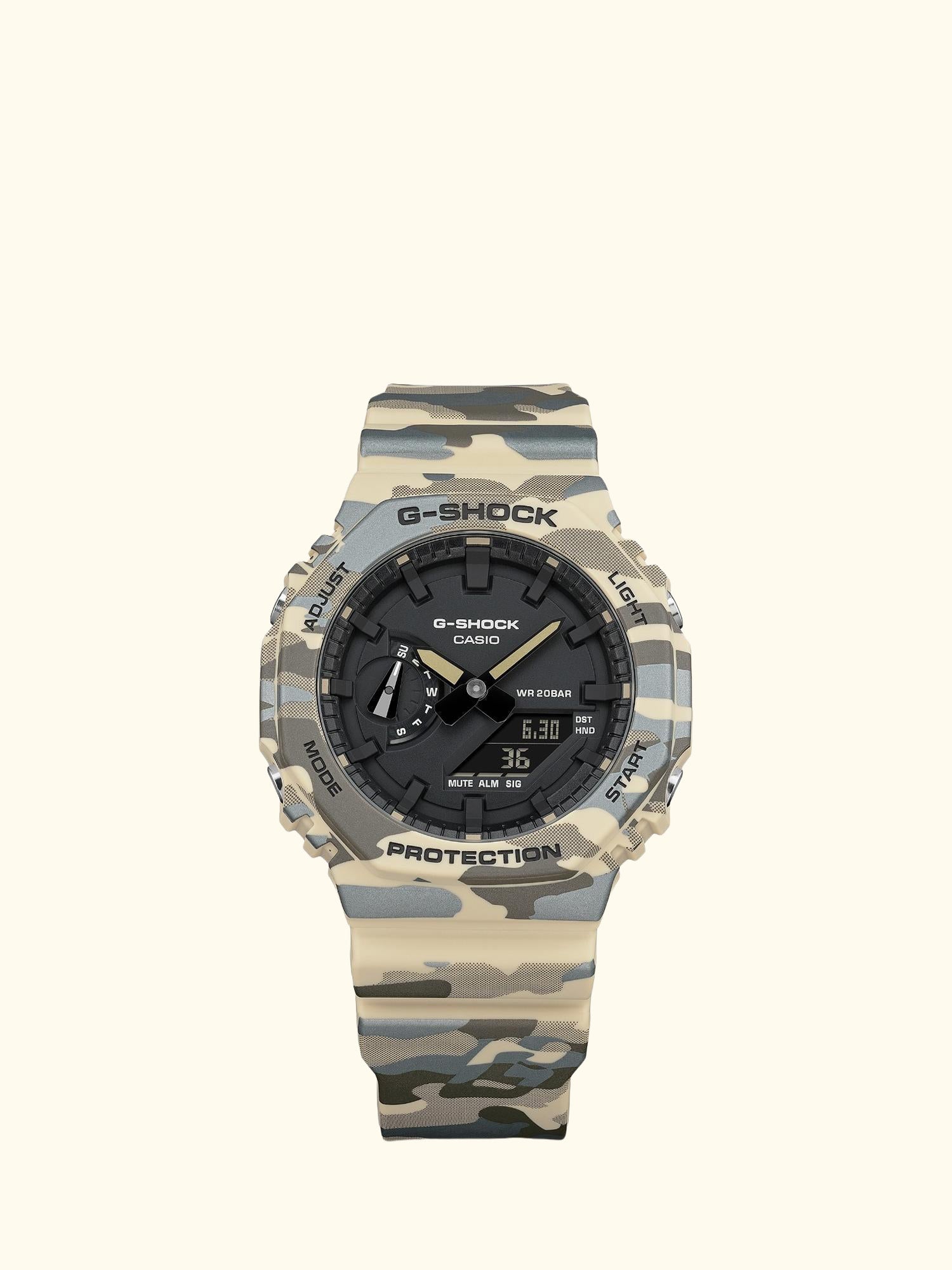 GA-2100CM-5AER Men's G-SHOCK 2100 Watch, Camo