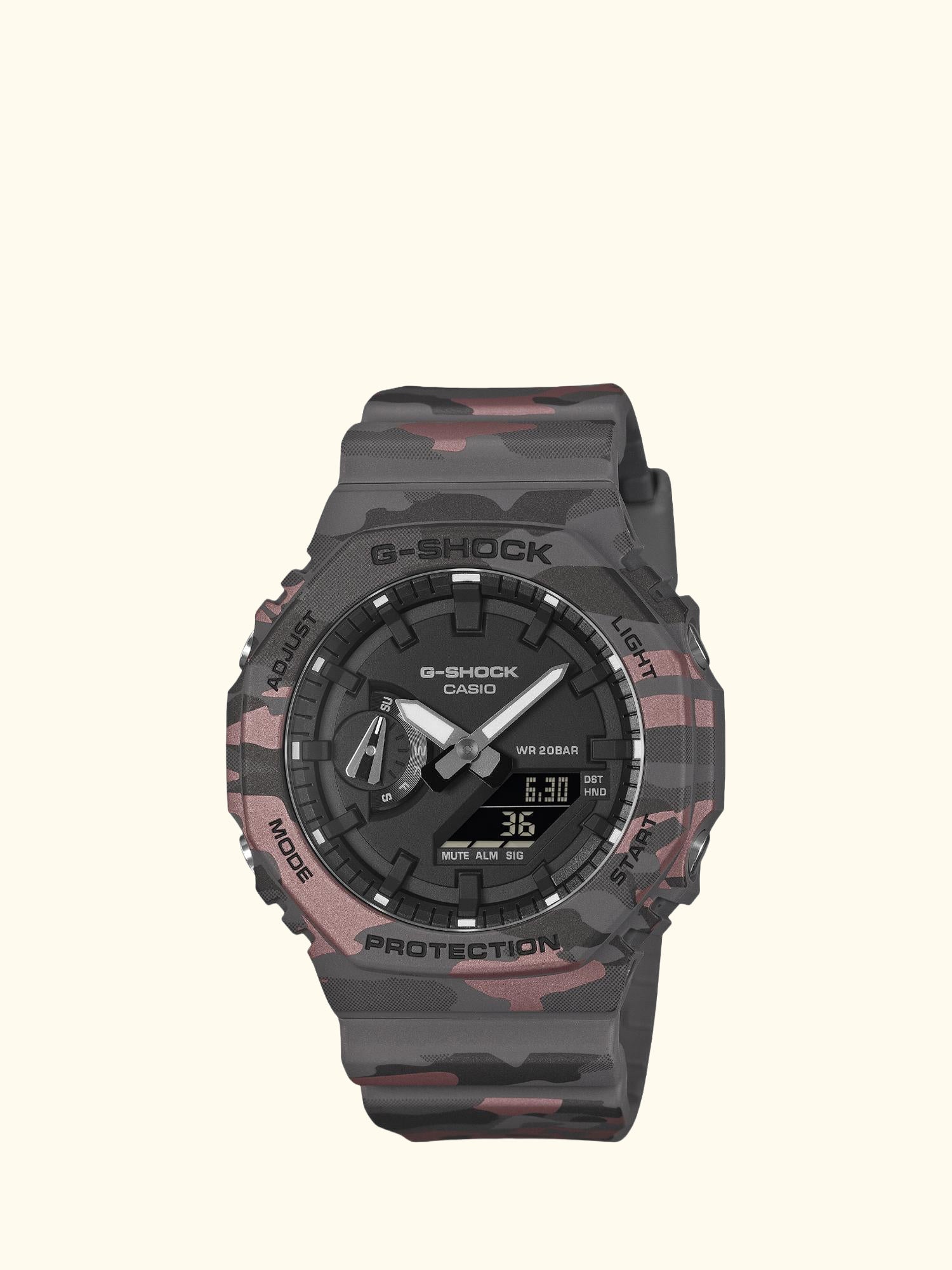 GA-2100CM-8AER Men's G-SHOCK 2100 Watch, Camo