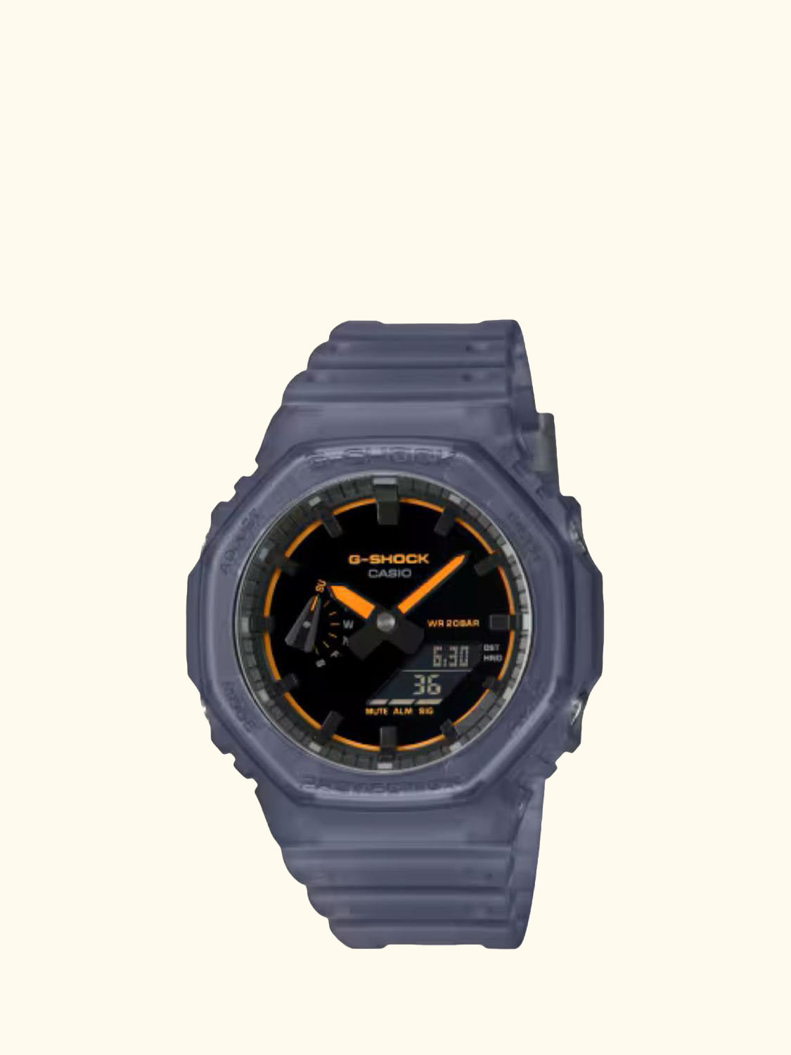 GA-2100K-2AER Men's G-SHOCK Smoked Lights 2100 Watch, Blue