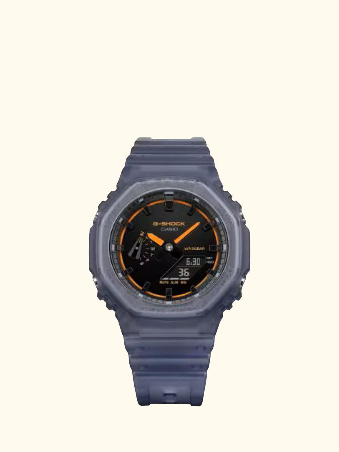 GA-2100K-2AER Men's G-SHOCK Smoked Lights 2100 Watch, Blue