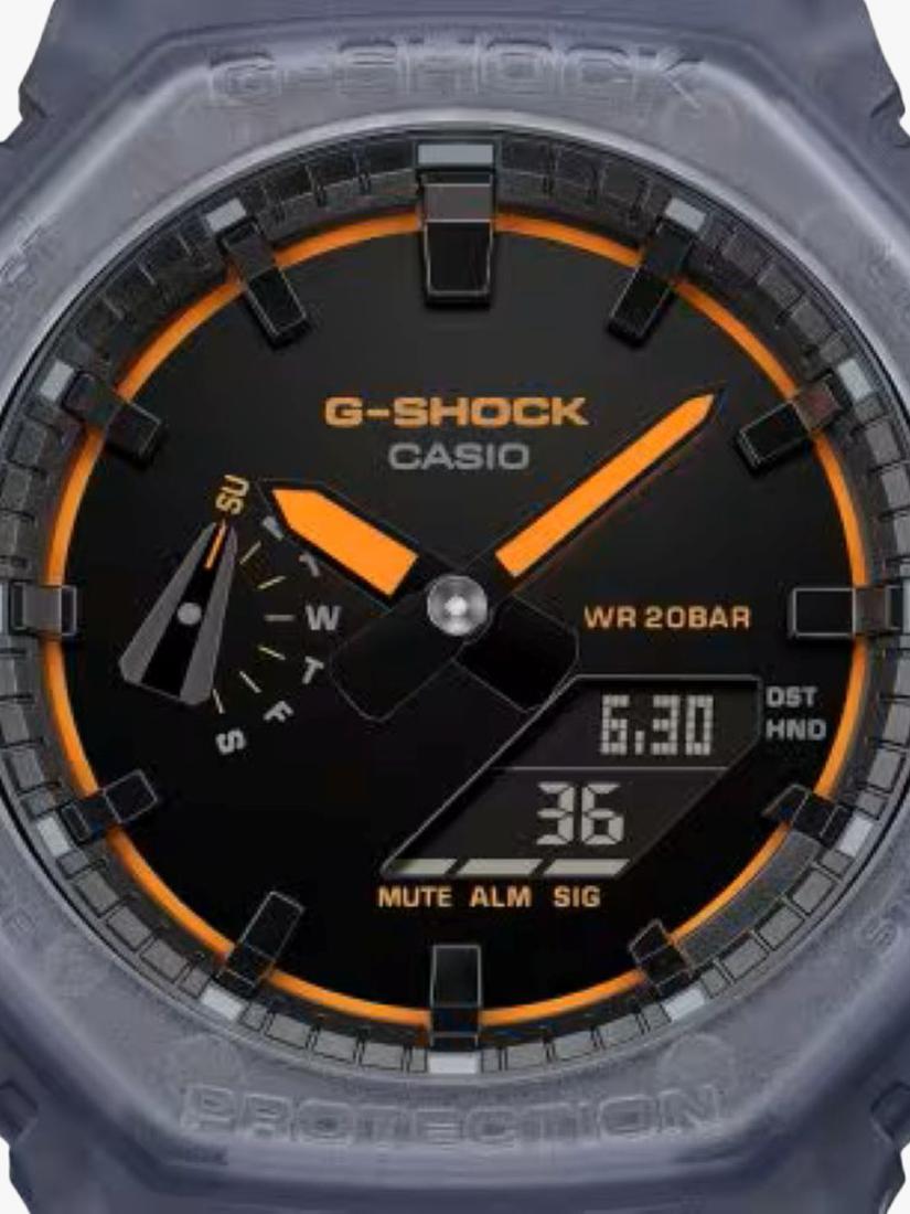 GA-2100K-2AER Men's G-SHOCK Smoked Lights 2100 Watch, Blue