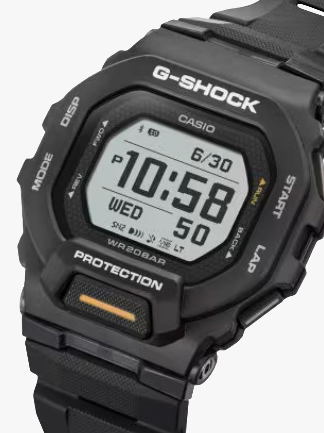 GBD-200-1A1ER Men's Chronograph Workout Watch, Black