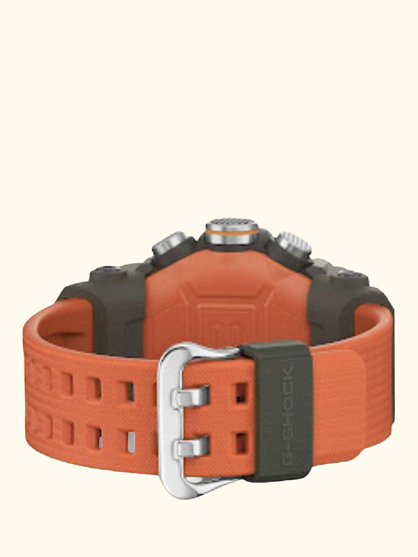 GG-B100X-1A9ER Men's G-Shock Mudmaster Resin Strap Watch, Orange