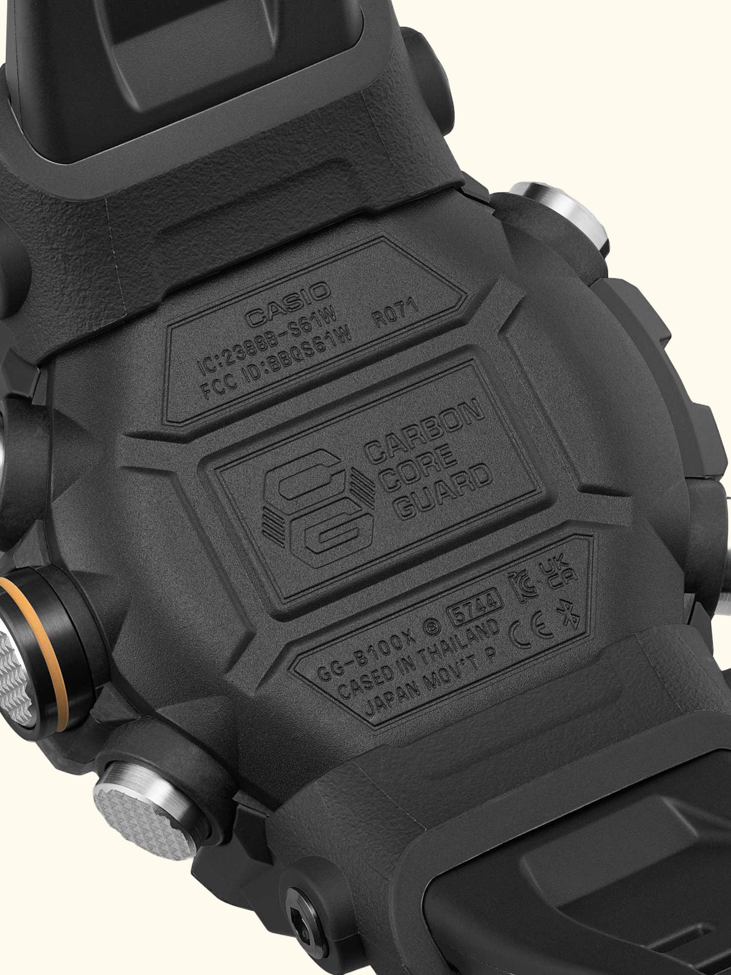 GG-B100X-1AER Men's G-Shock Mudmaster Resin Strap Watch, Black