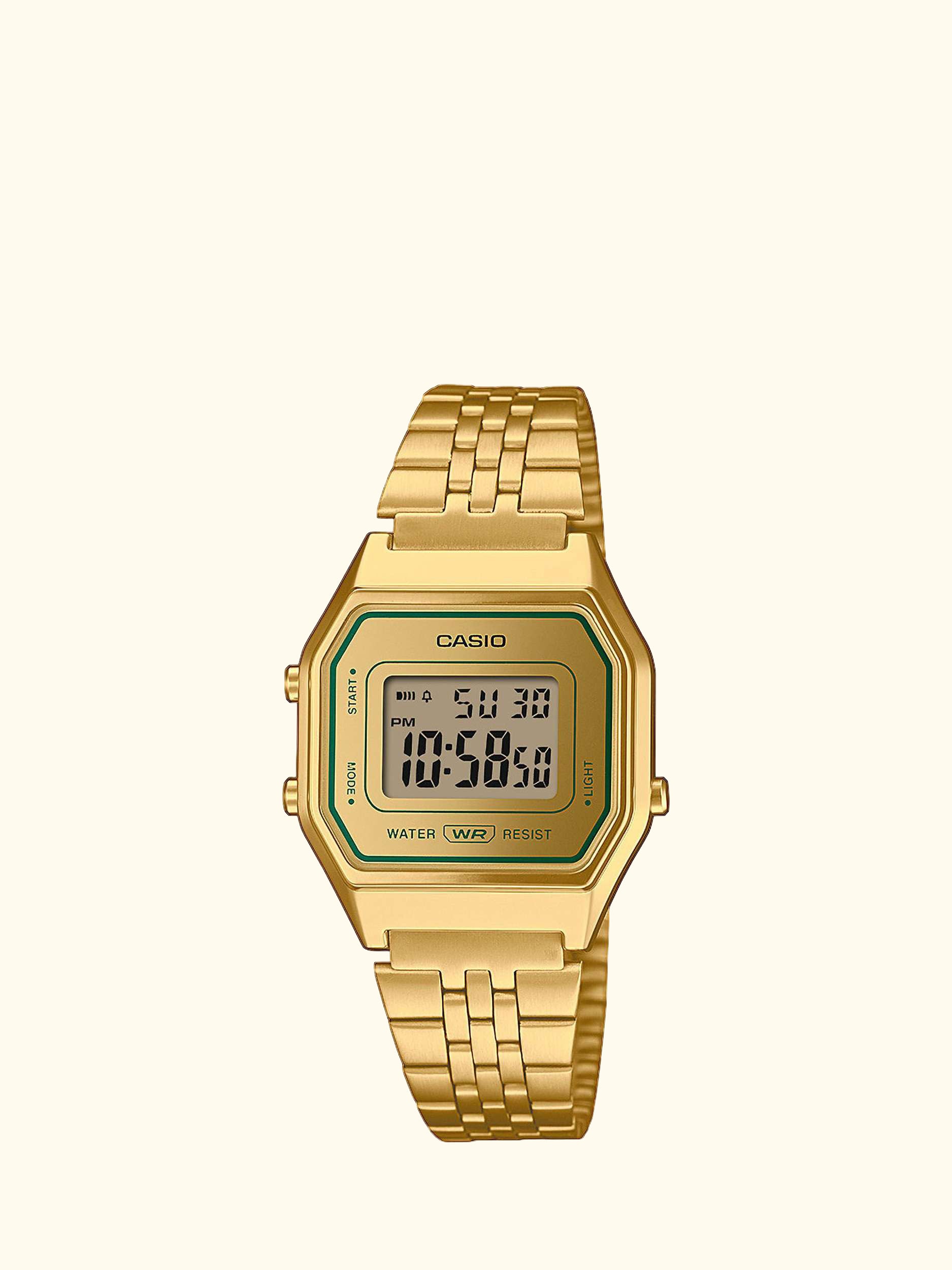 Vintage LA680 Women's Digital Bracelet Strap Watch, Gold