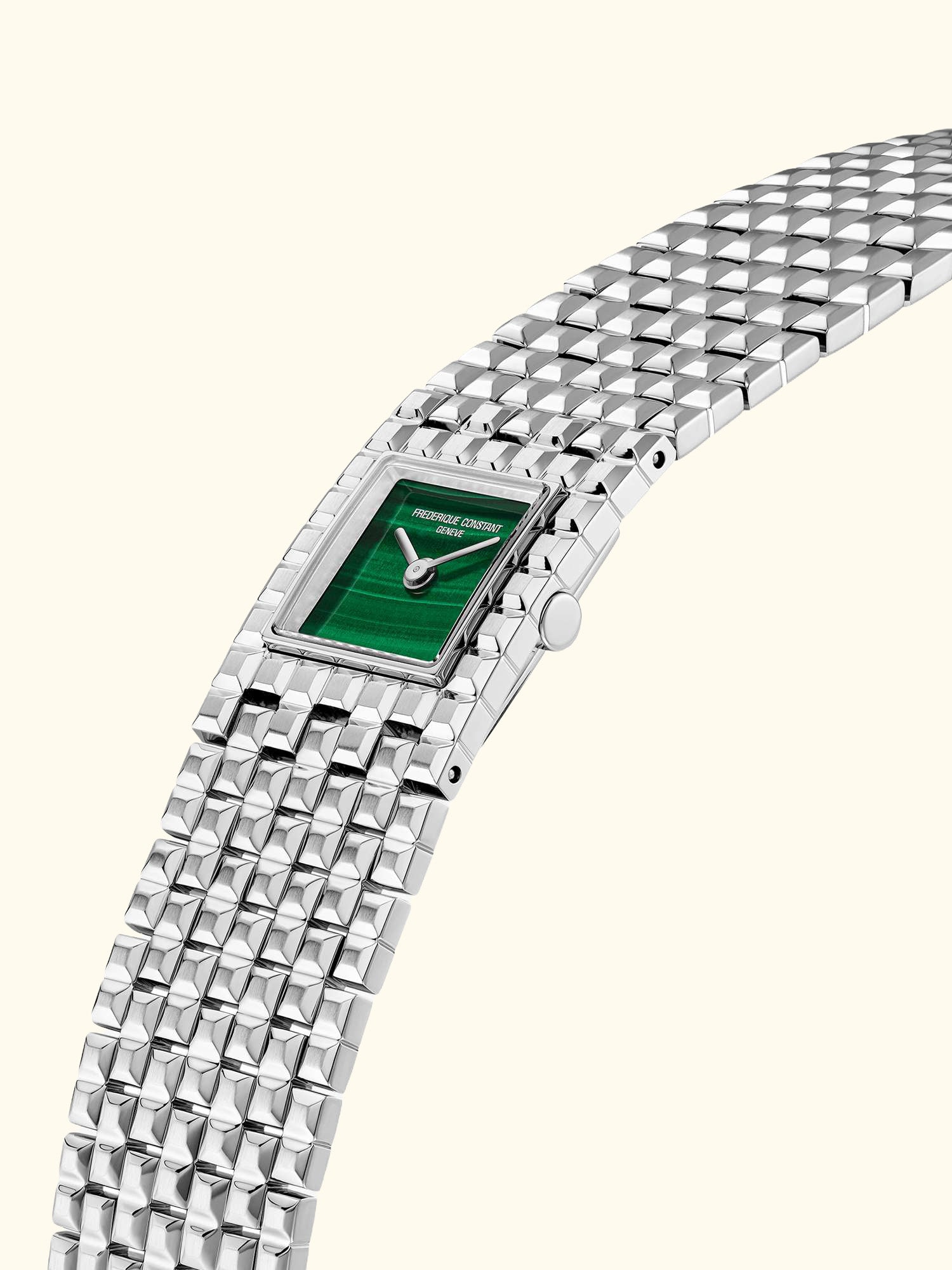 FC-200MA1MC6B Women's Square Bracelet Strap Watch, Green
