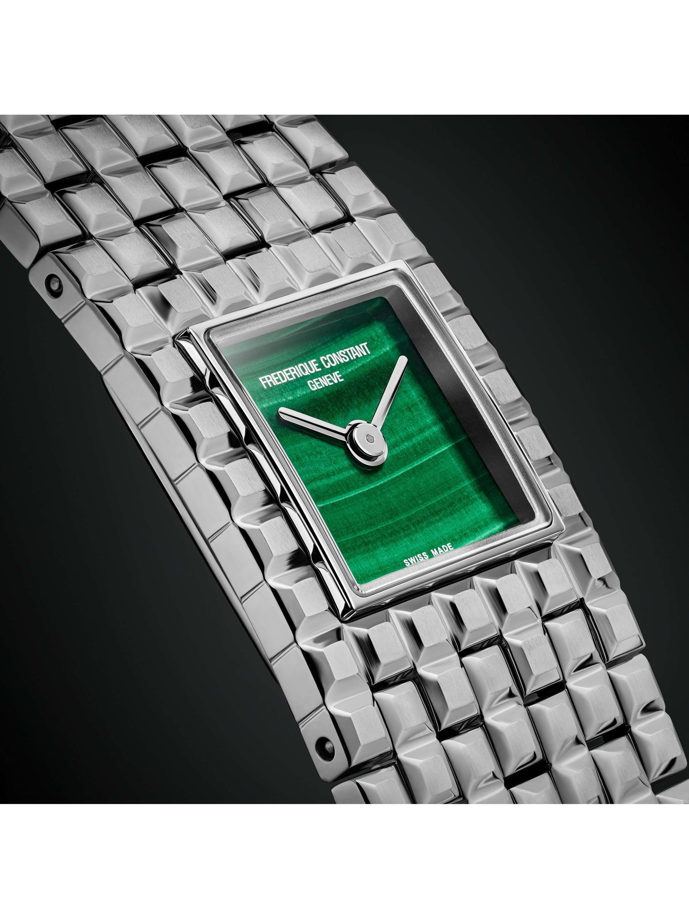FC-200MA1MC6B Women's Square Bracelet Strap Watch, Green