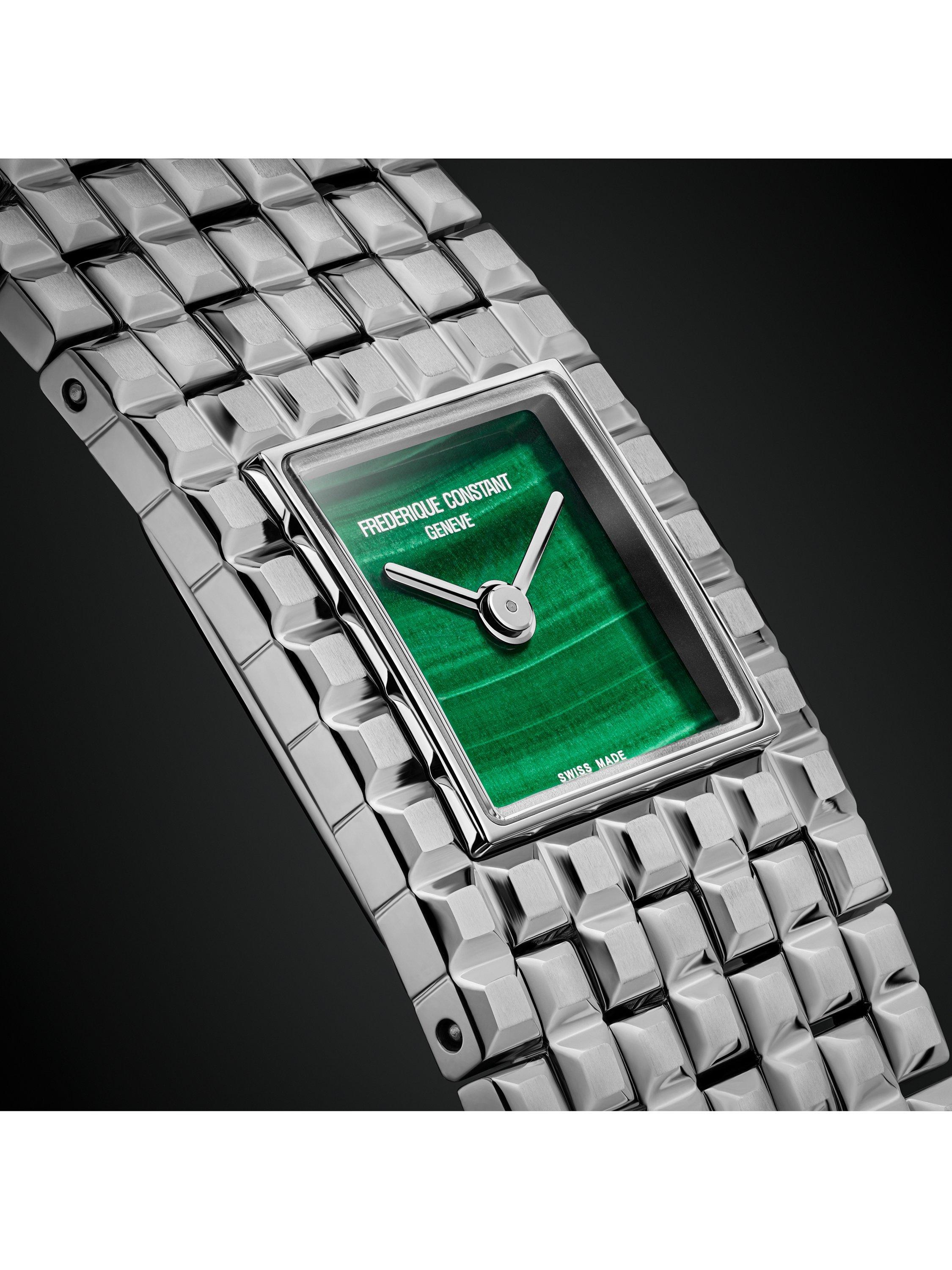 FC-200MA1MC6B Women's Square Bracelet Strap Watch, Green
