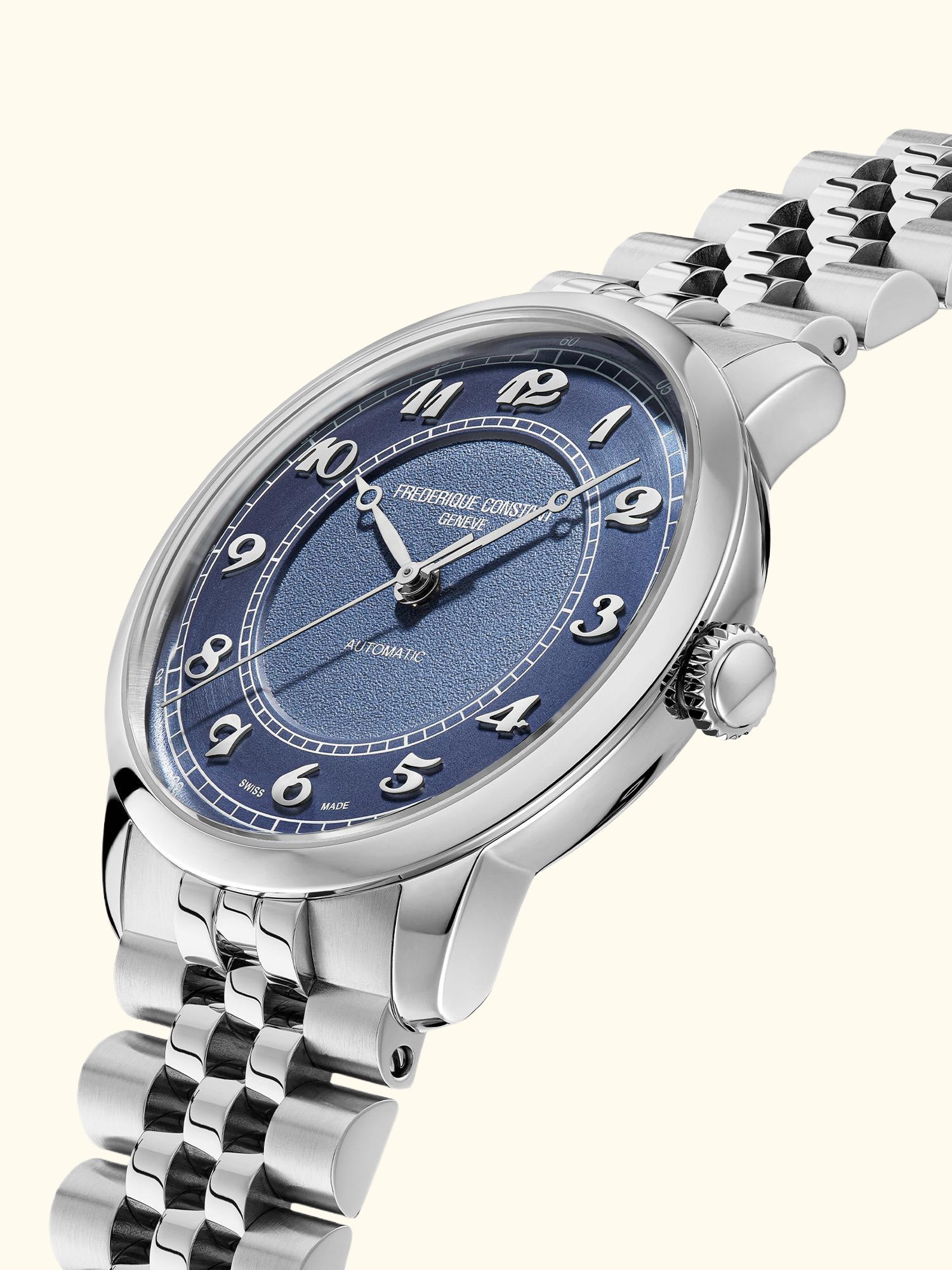 FC-301BL3B6B Men's Classics Premiere Round Bracelet Strap Watch, Blue