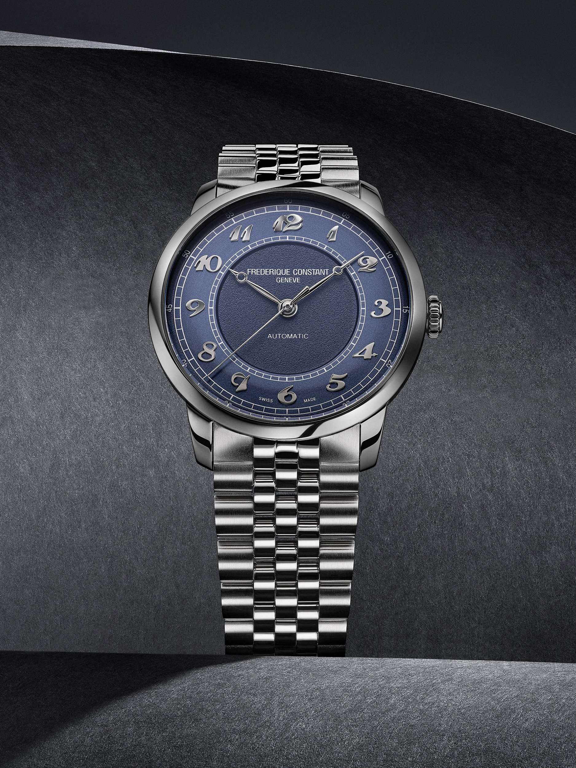 FC-301BL3B6B Men's Classics Premiere Round Bracelet Strap Watch, Blue