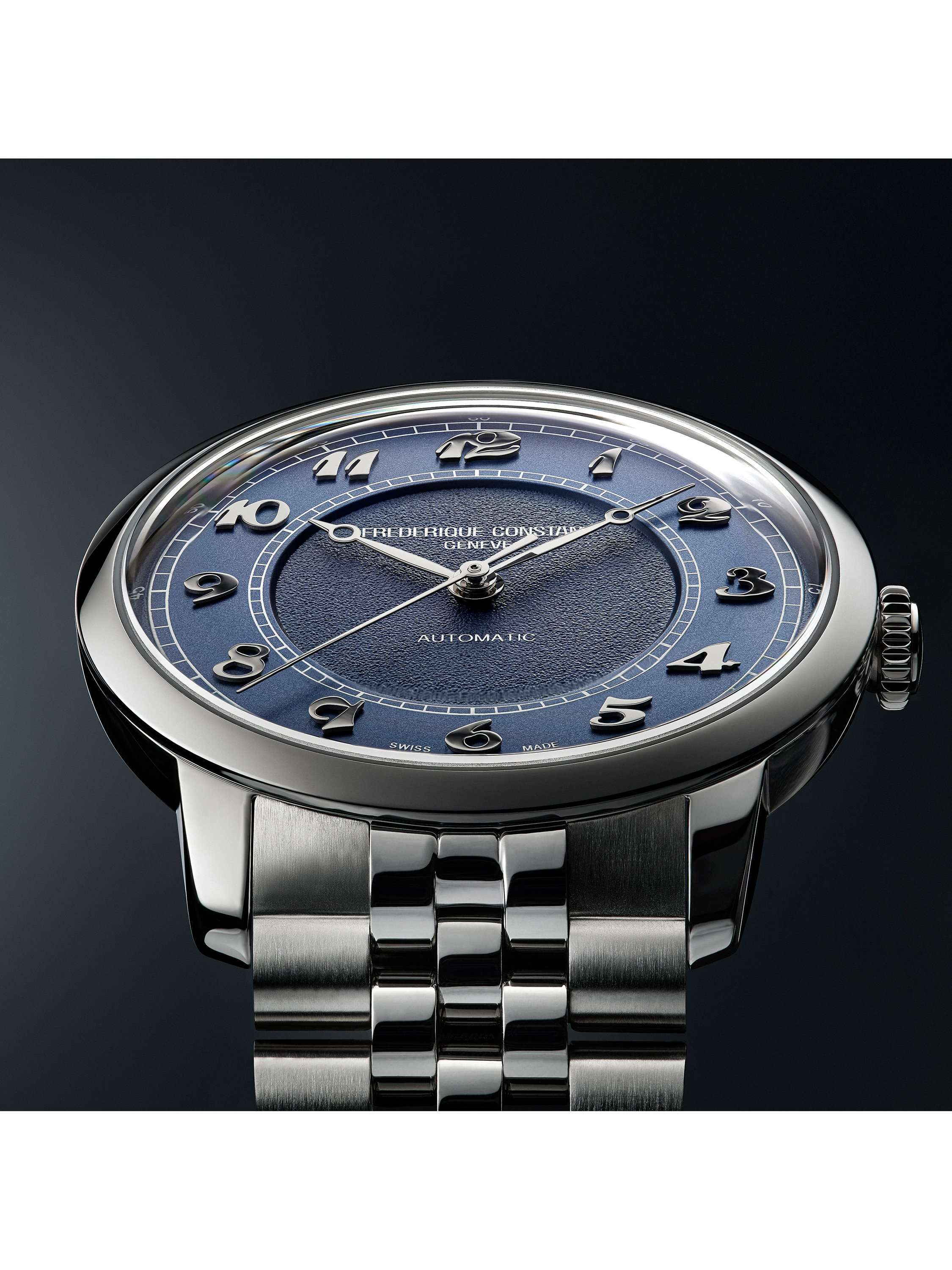 FC-301BL3B6B Men's Classics Premiere Round Bracelet Strap Watch, Blue