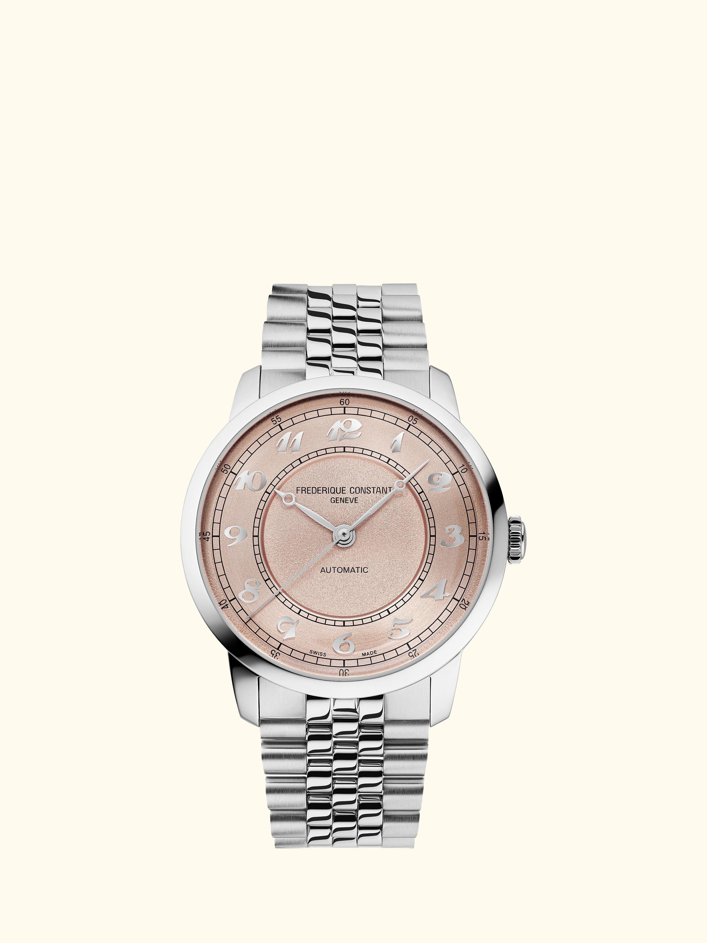 FC-301SAL3B6B Men's Classics Premiere Round Bracelet Strap Watch, Pink
