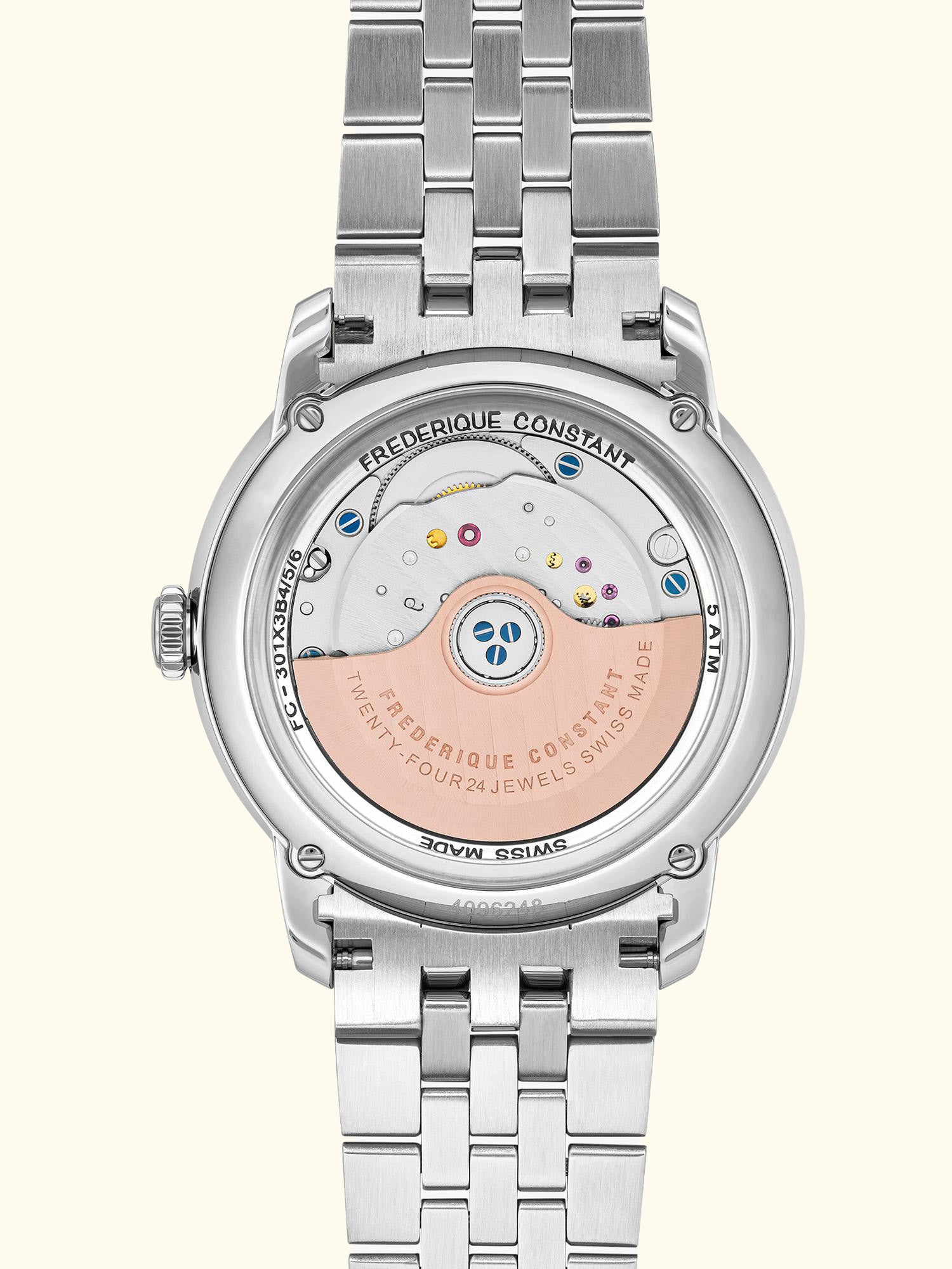 FC-301SAL3B6B Men's Classics Premiere Round Bracelet Strap Watch, Pink
