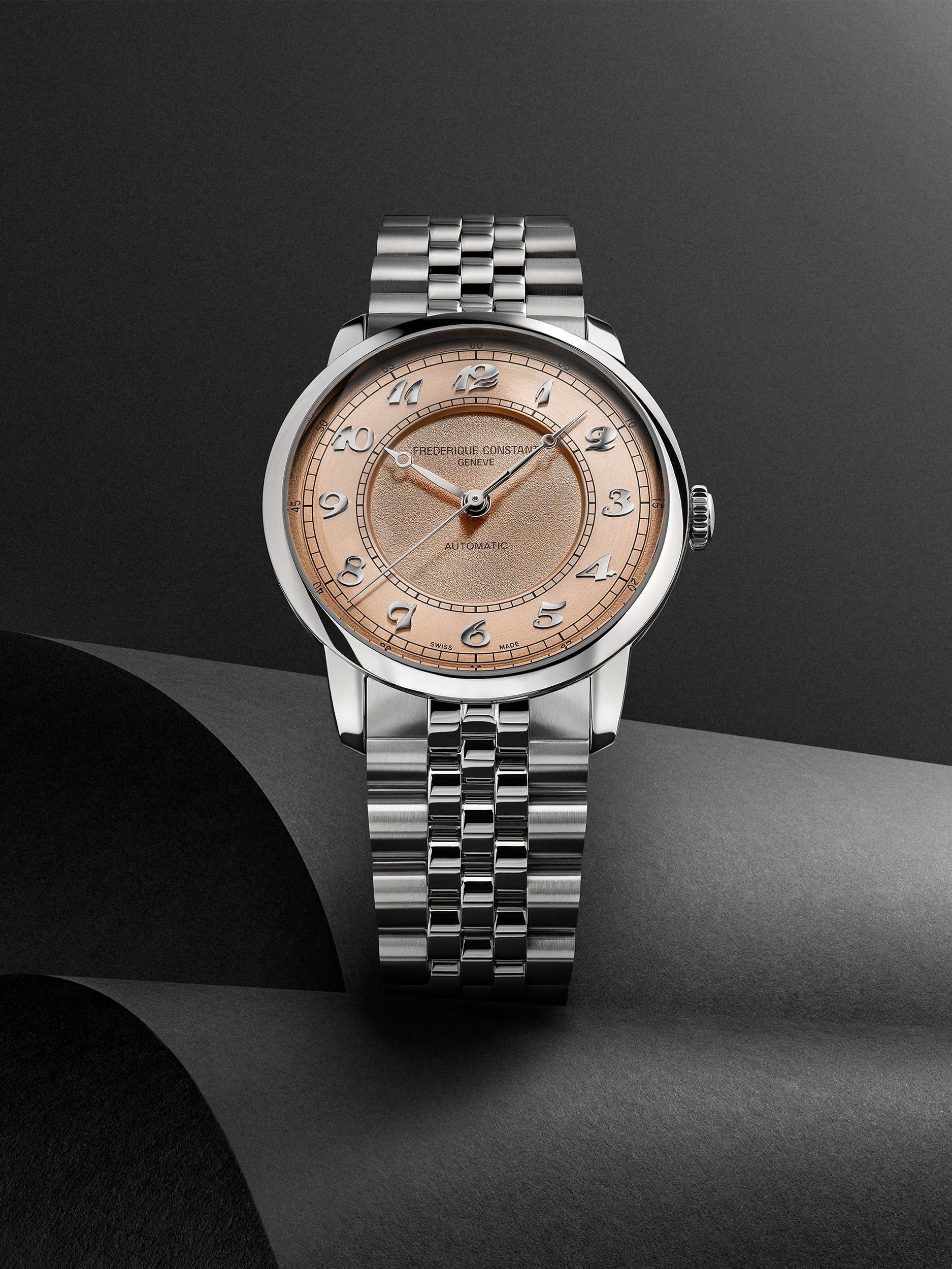 FC-301SAL3B6B Men's Classics Premiere Round Bracelet Strap Watch, Pink