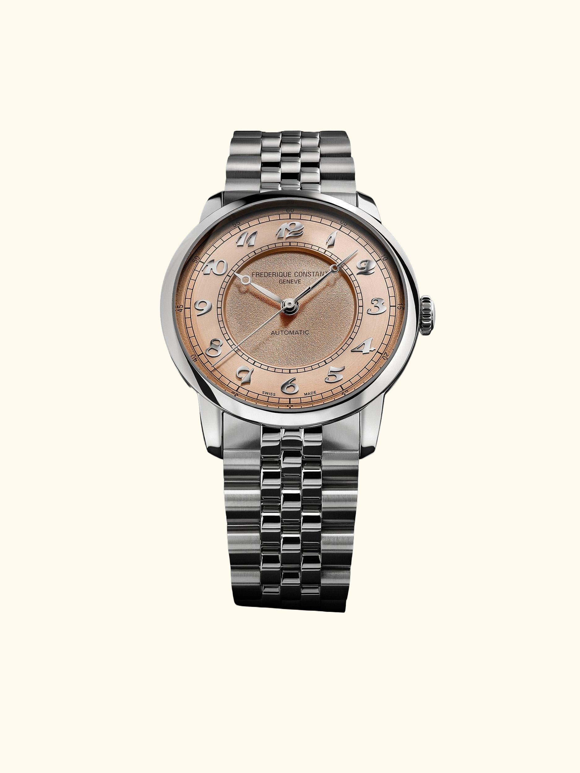 FC-301SAL3B6B Men's Classics Premiere Round Bracelet Strap Watch, Pink