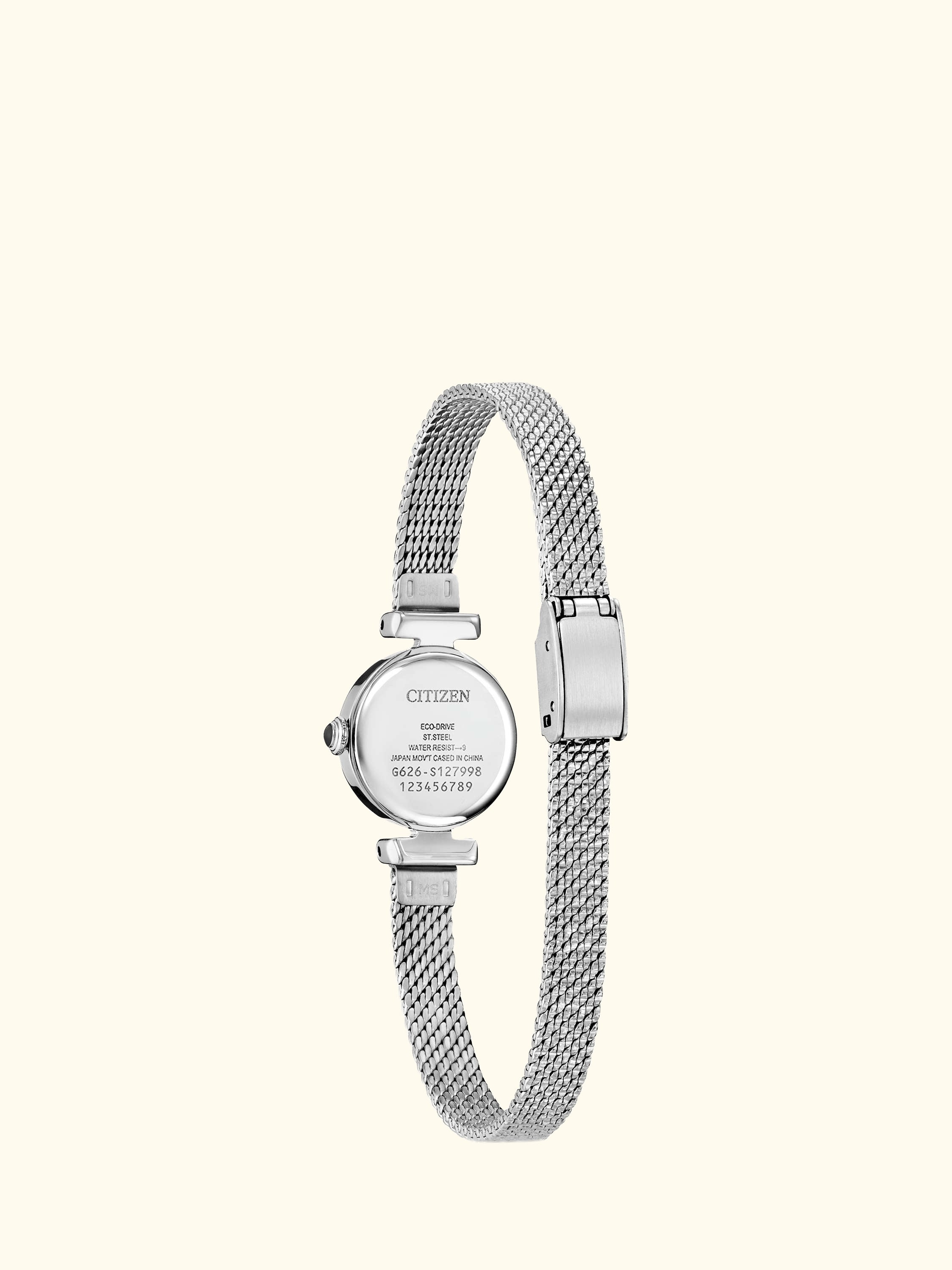 EG7081-51L Women's Fio Round Mesh Bracelet Watch, Silver